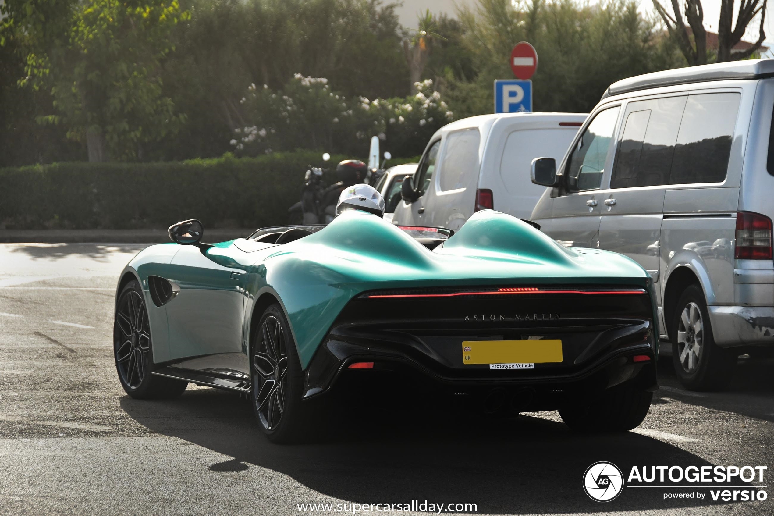 The very first Aston Martin DBR22 Shows up in Sitges, Spain