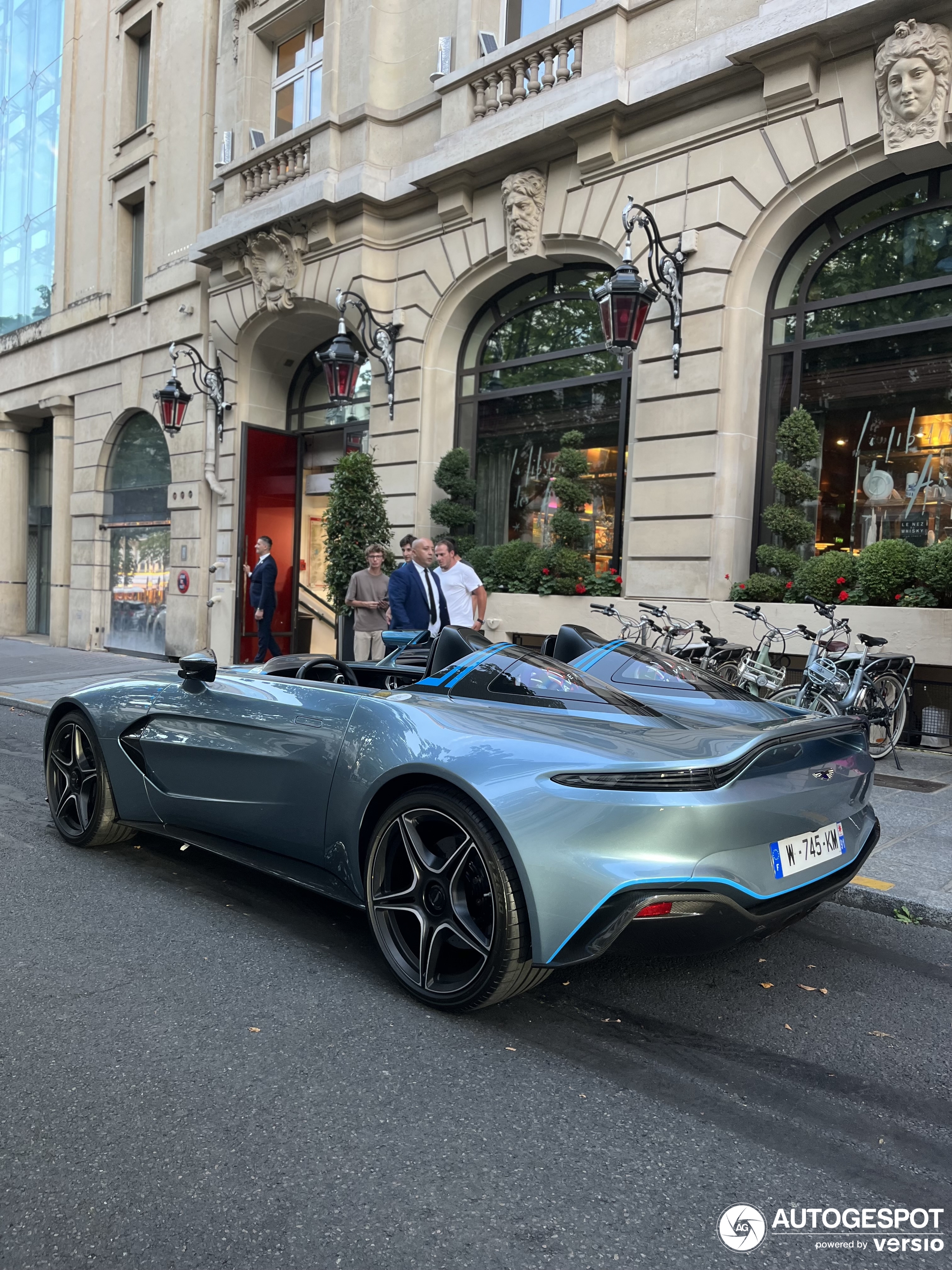 A Aston Martin V12 Speedster shows up in Paris
