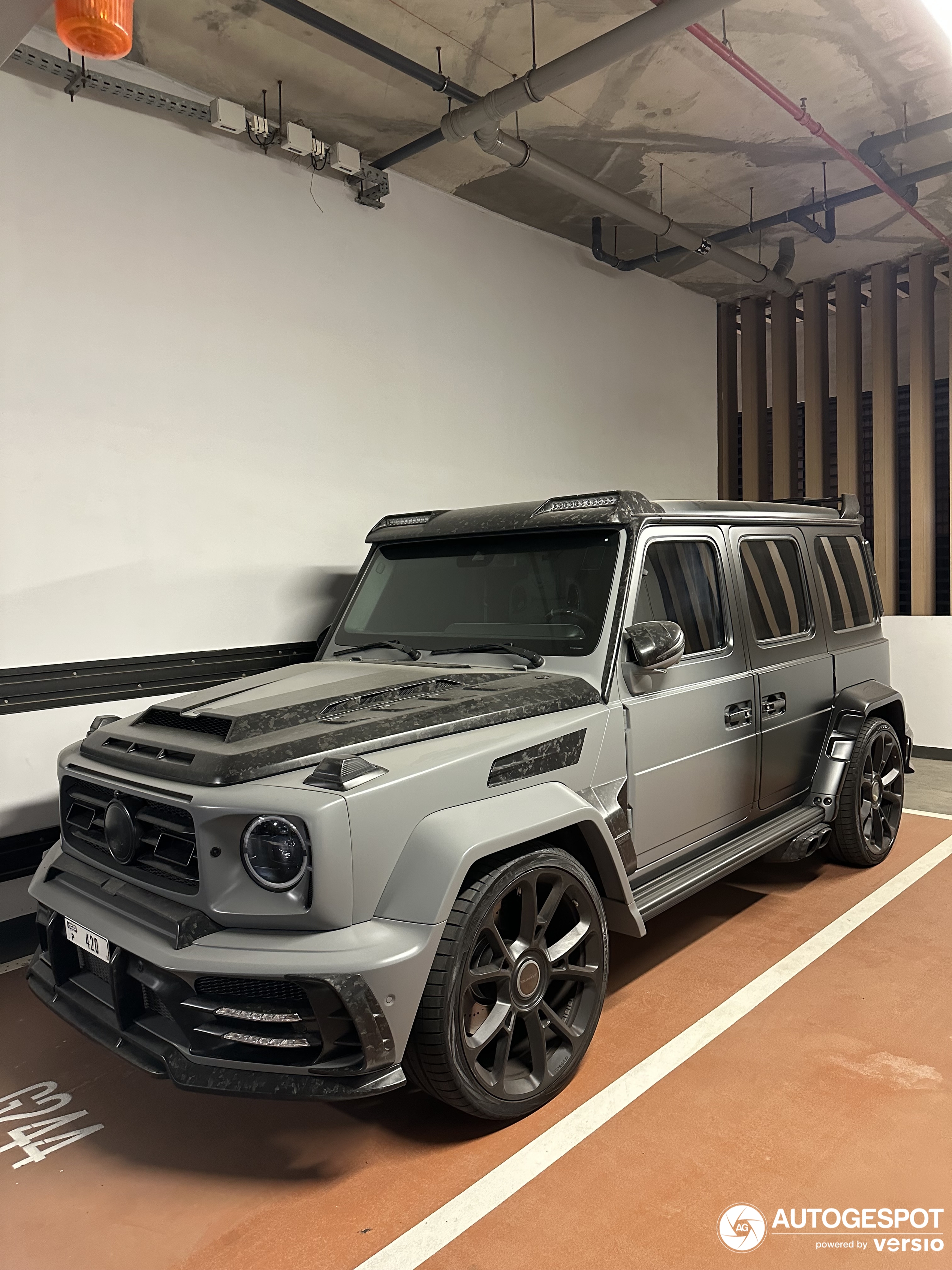 Modellino 1:18 Mercedes Classe G63 AMG Mansory - Nero Opaco/grigio - Motorhelix Limited