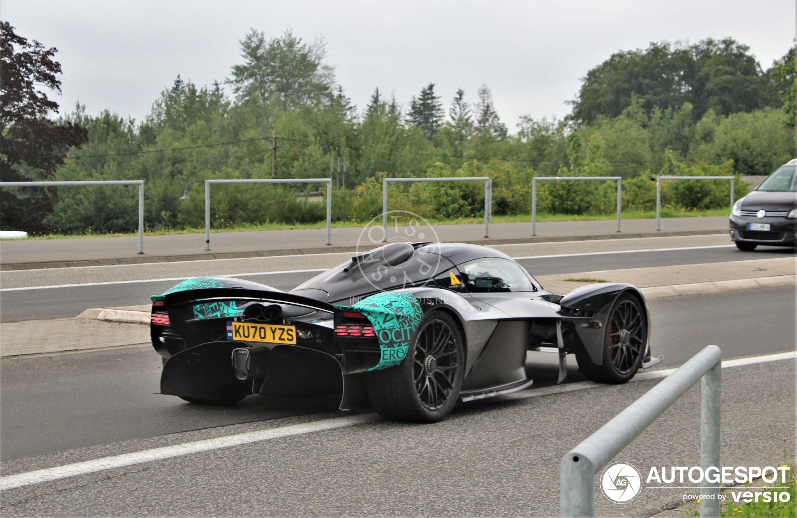A Valkyrie test vehicle is discovered at the Nürburgring