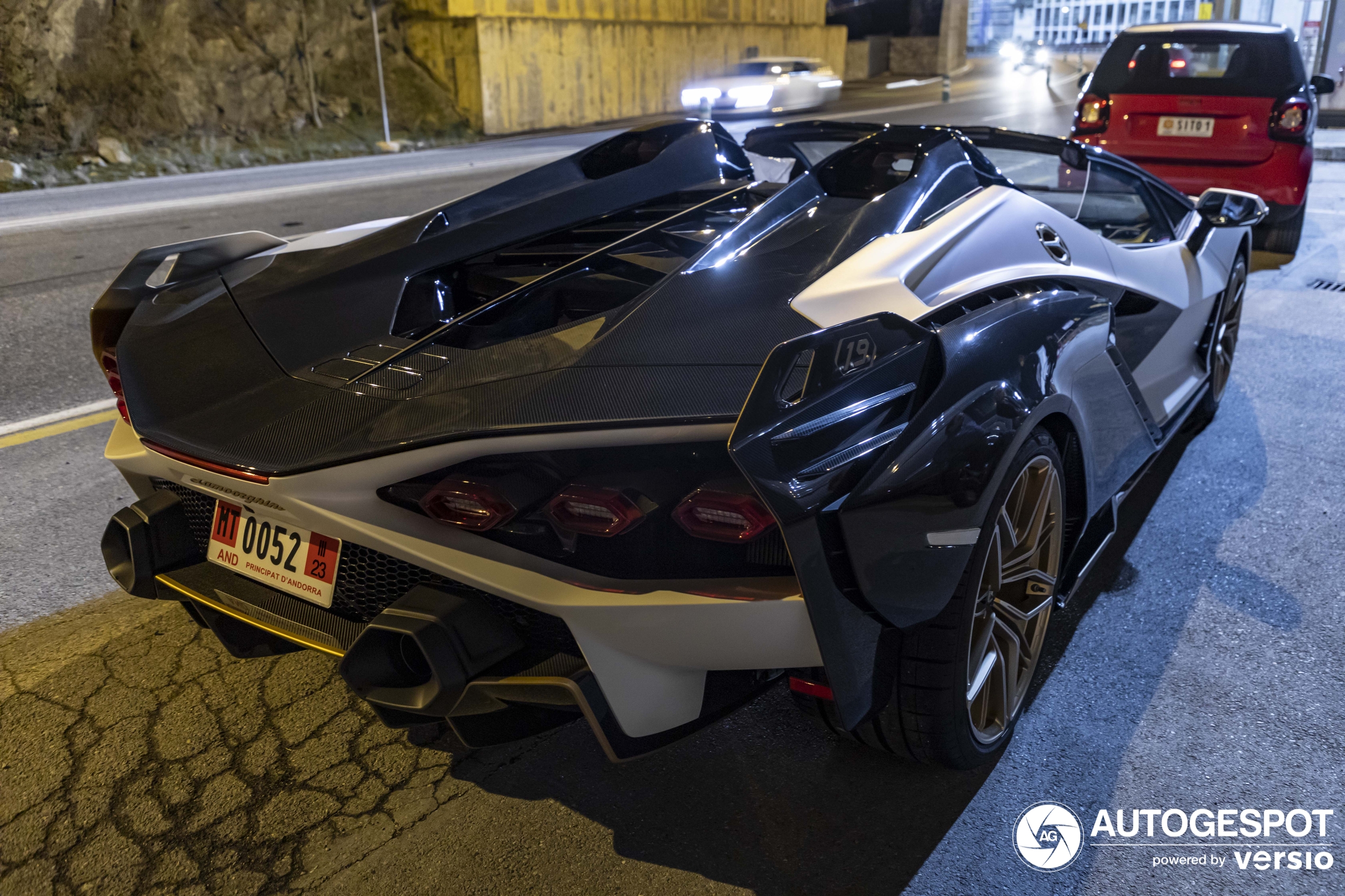 Andorra barst van de supercars: Lamborghini Sián Roadster gespot