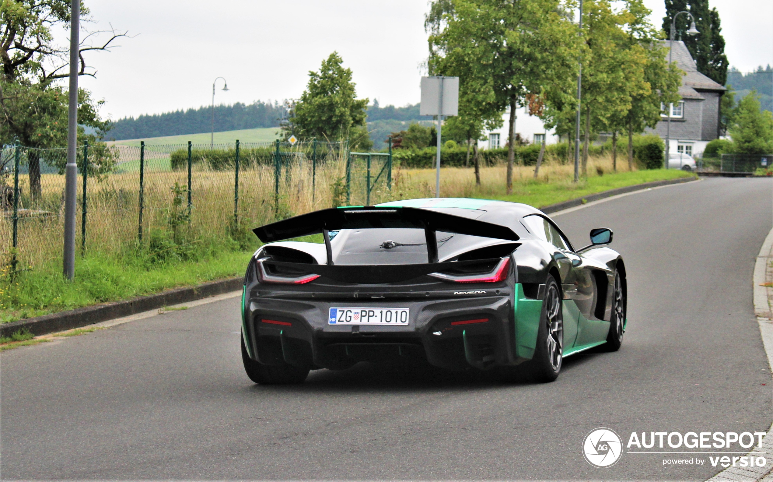 A Rimac Nevera shows up in the Eifel, Germany