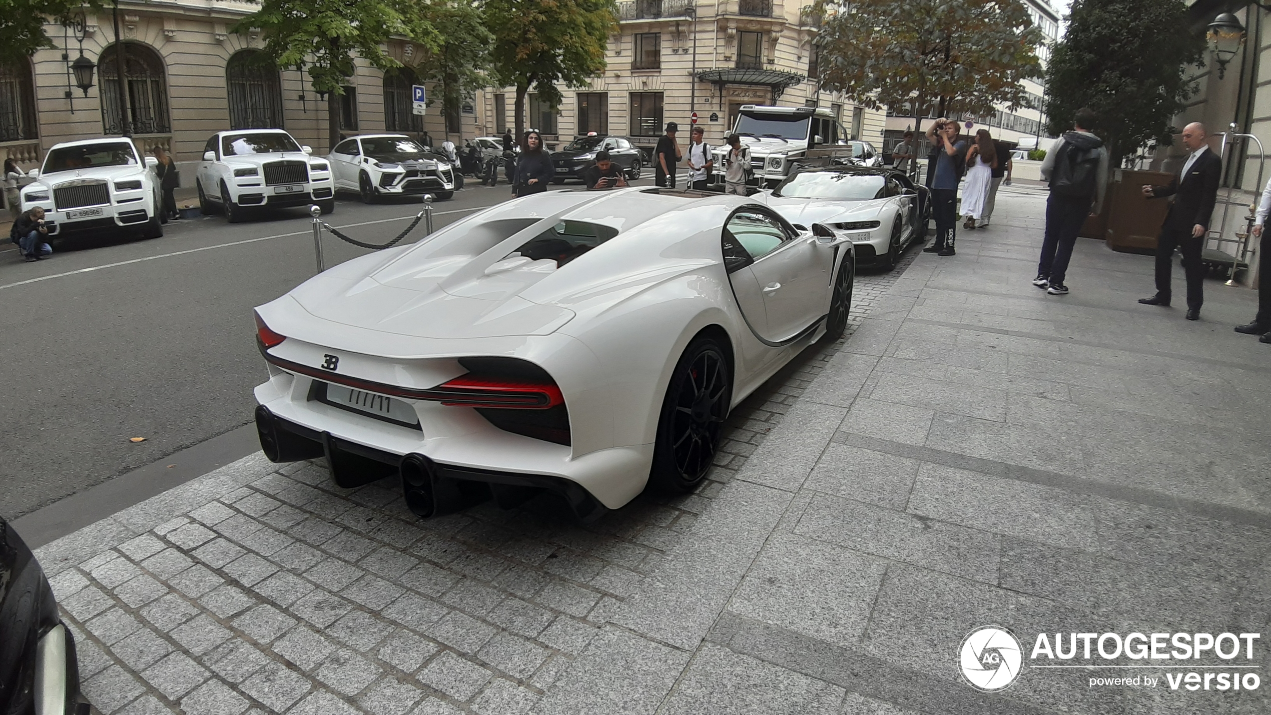 The Bugatti Chiron Super Sport Hermes One of One has now arrived in Paris