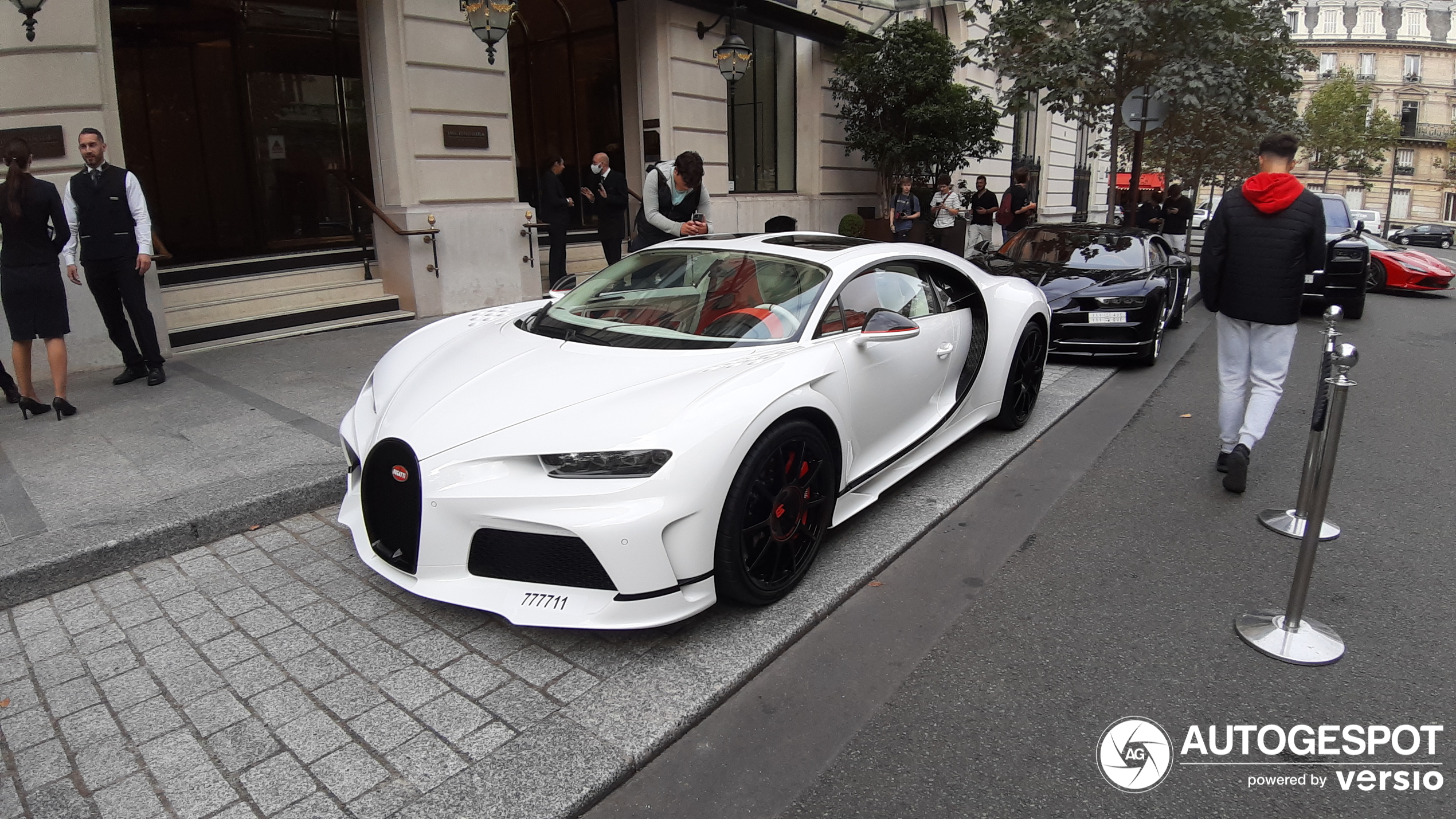 The Bugatti Chiron Super Sport Hermes One of One has now arrived in Paris