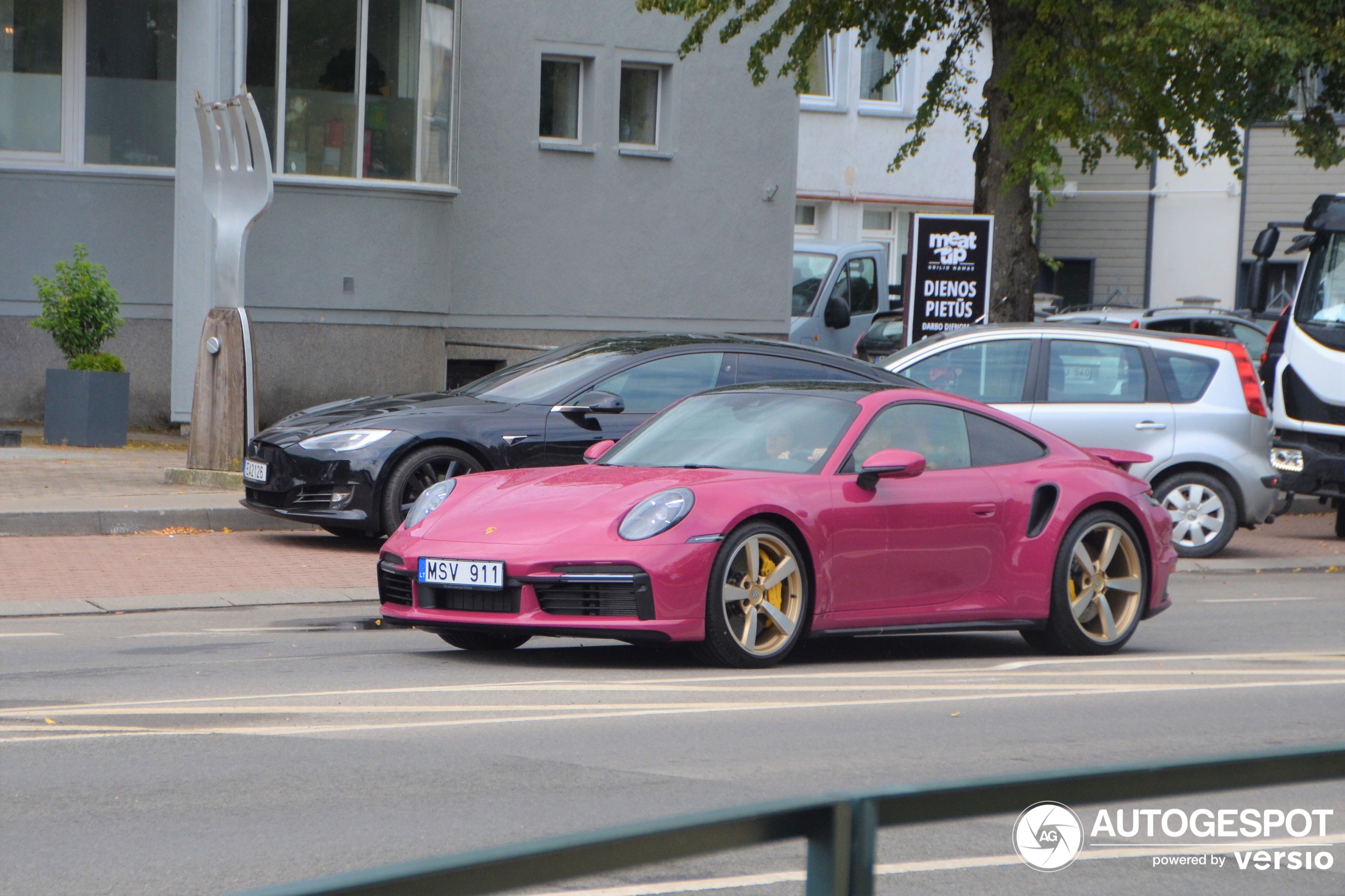 A very uniqe 992 Turbo S shows up in Palanga