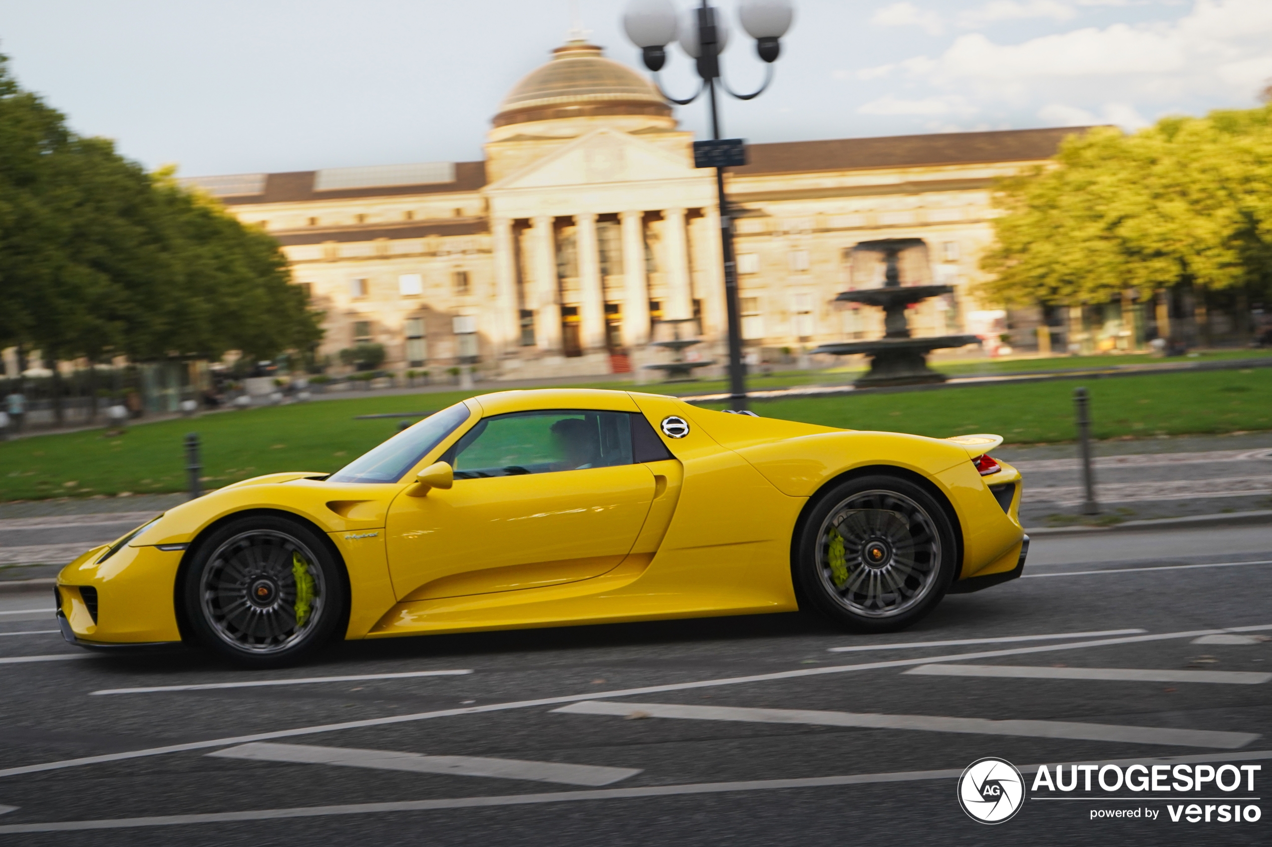 A yellow 918 is finally returning to Wiesbaden