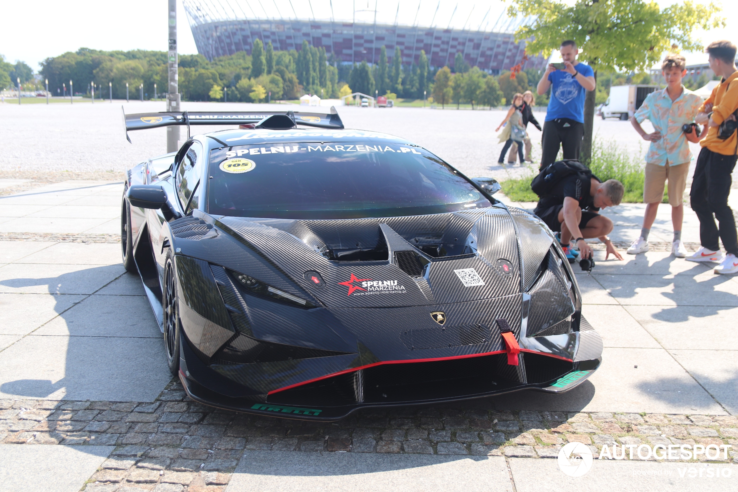Casual occurrence in Warsaw: the Lamborghini Huracán Super Trofeo EVO2