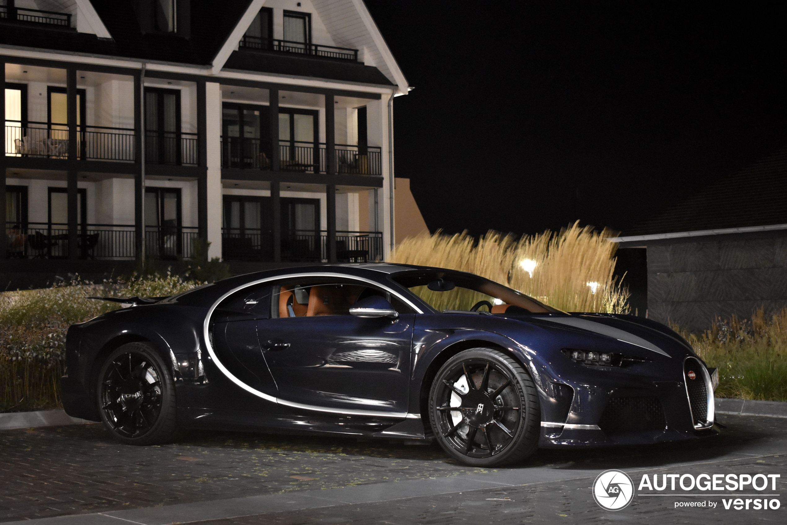The belgian Chiron Supersport shows up in Cadzand-Bad