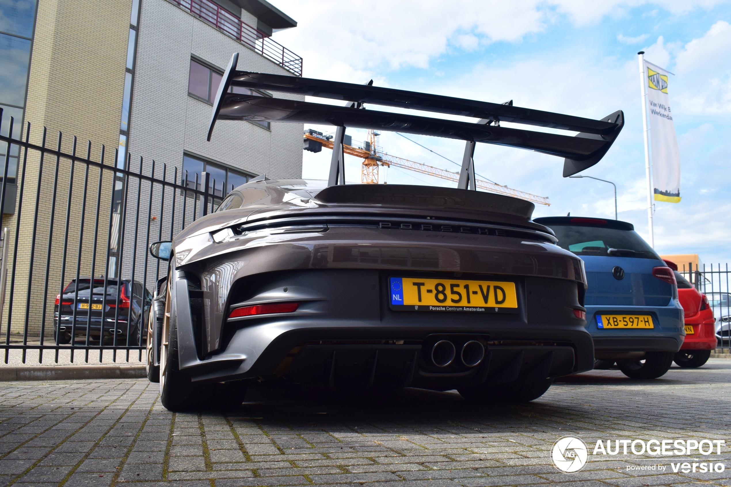 Nederlandse Porsche GT3 RS brengt bezoek aan Werkendam