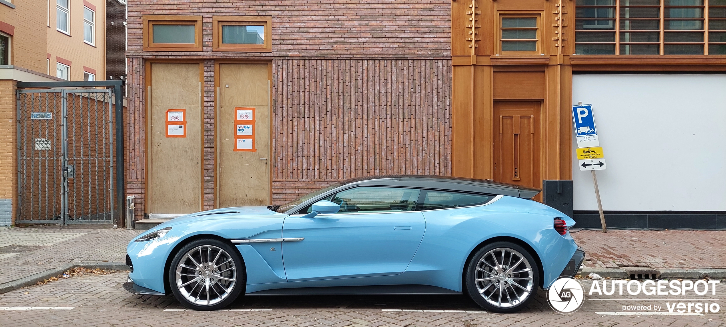 The most beautiful Vanquish Zagato Shooting Brake is now on the road with Dutch license plates.