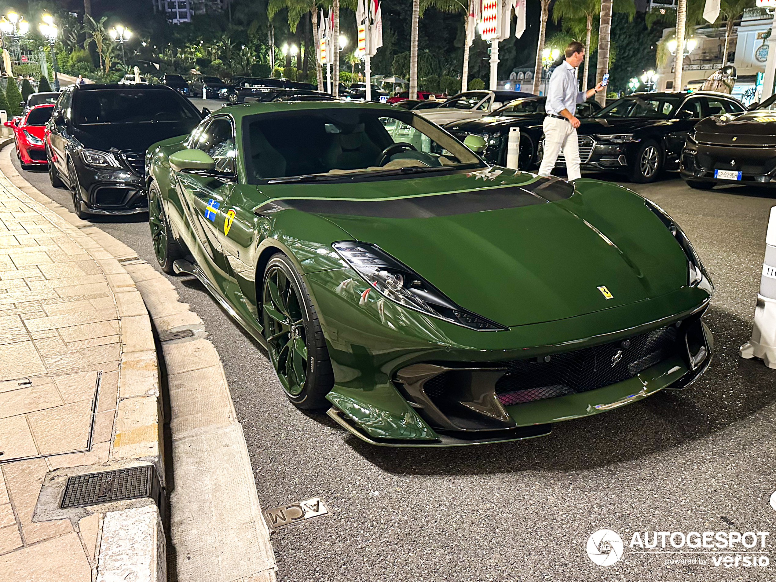 A breathtaking Ferrari 812 Competizione makes an appearance in Monaco.