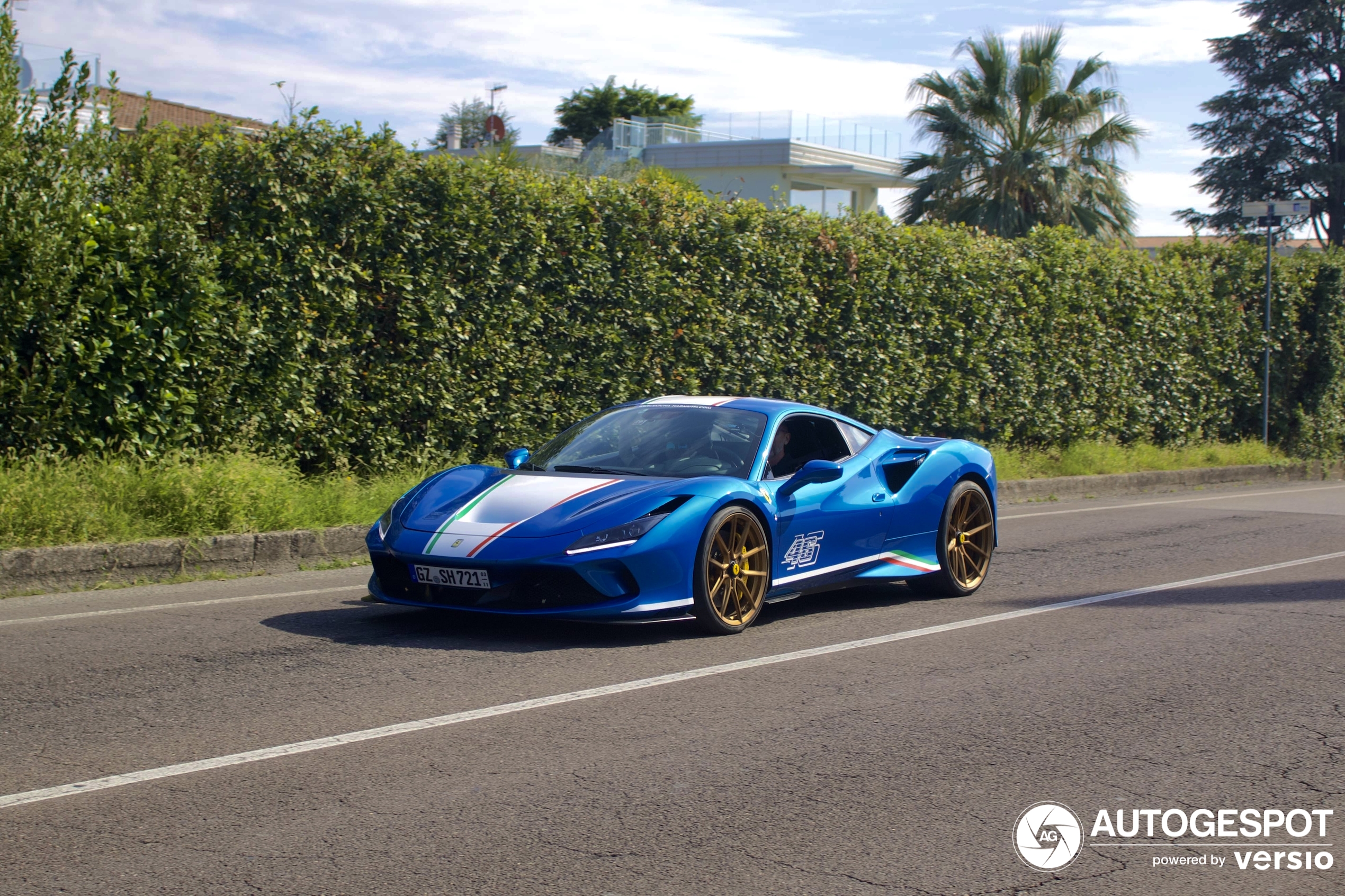 A unique F8 Tributo shows up in Bardolino