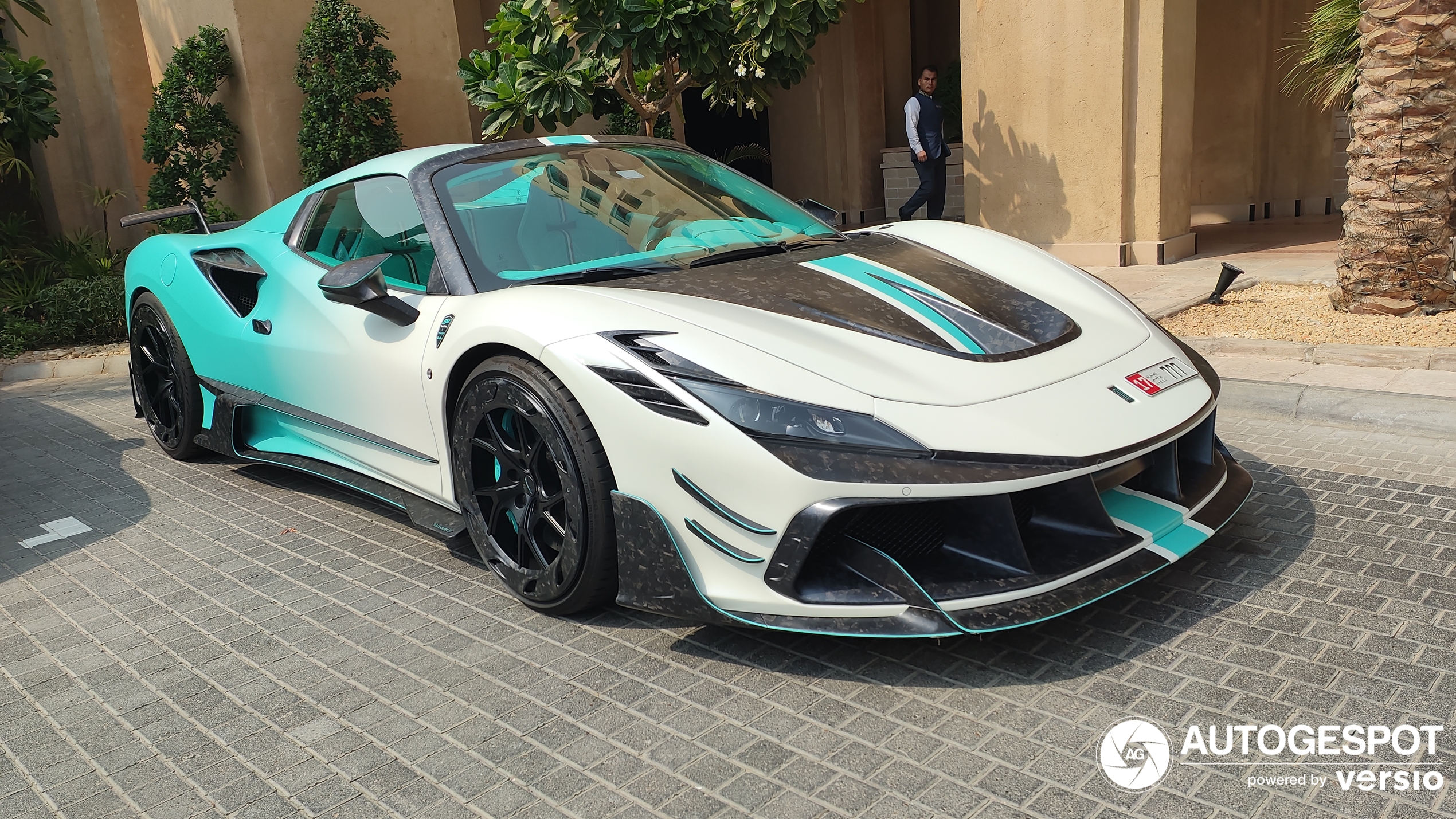 Ferrari Mansory F8XX Spider Tempesta Turchese is terug waar hij hoort