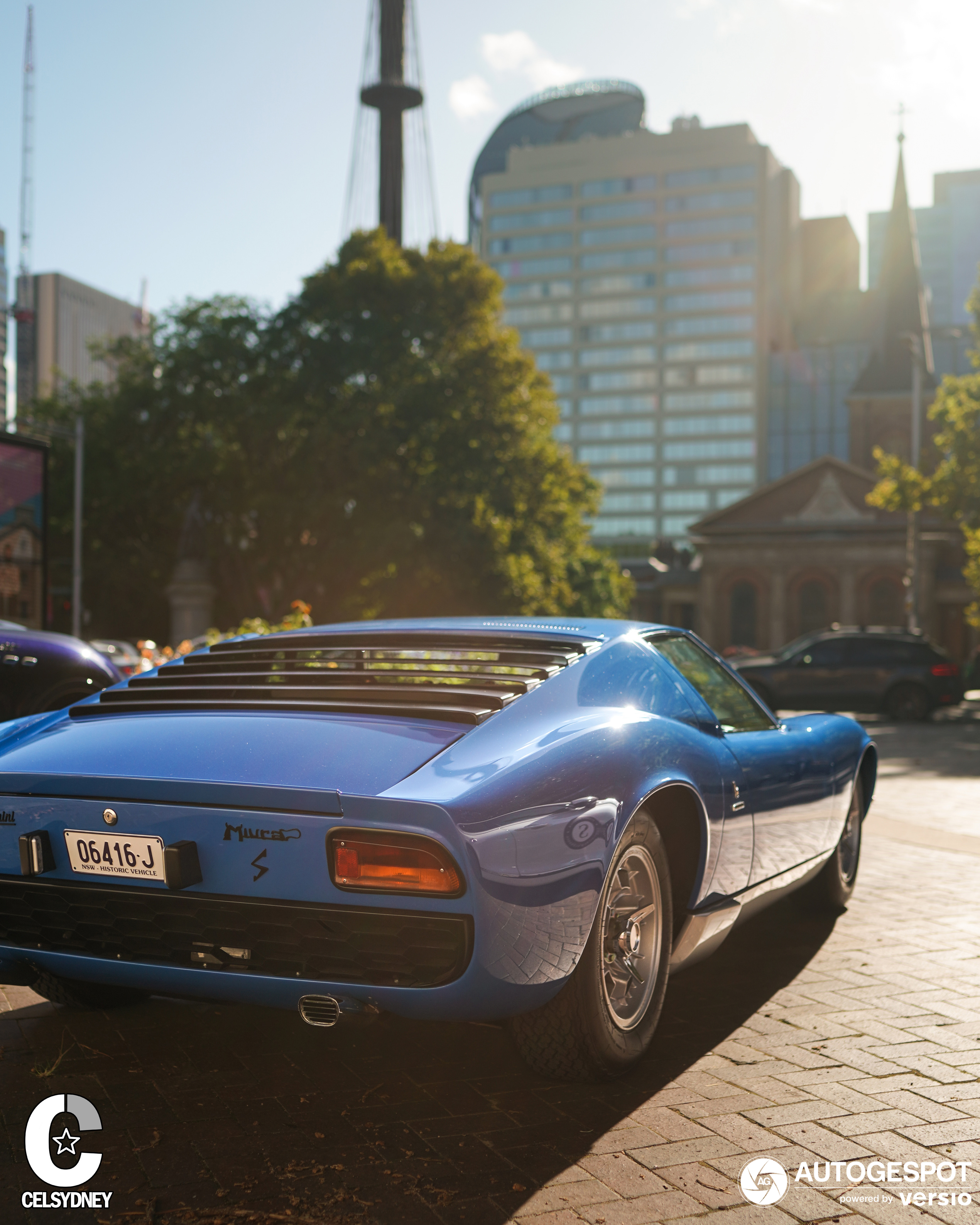 A blue Miura shows up in Sydney