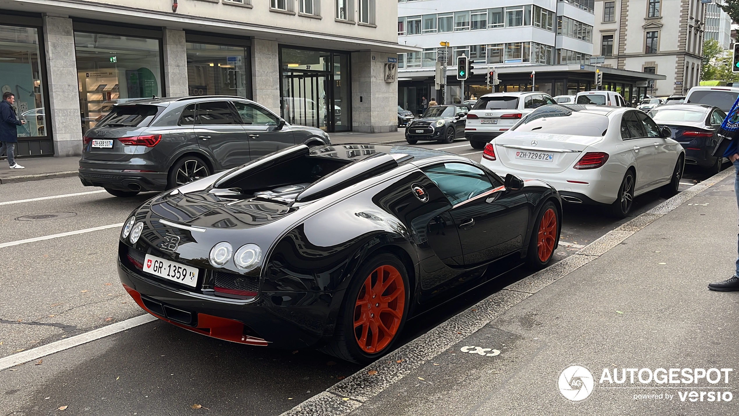 Ook in Zürich is de Bugatti populatie hoog