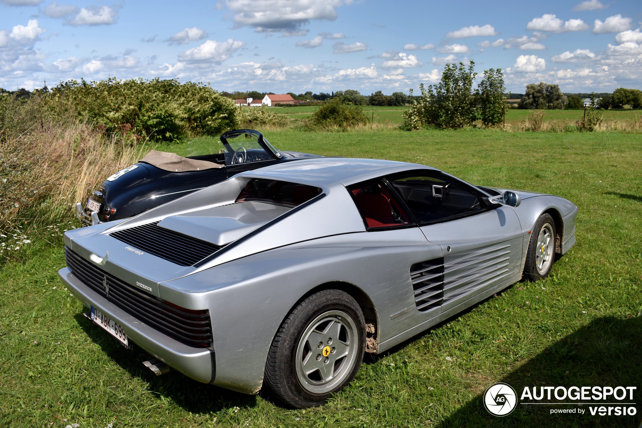 Did the Testarossa have a V-engine or a flat engine?
