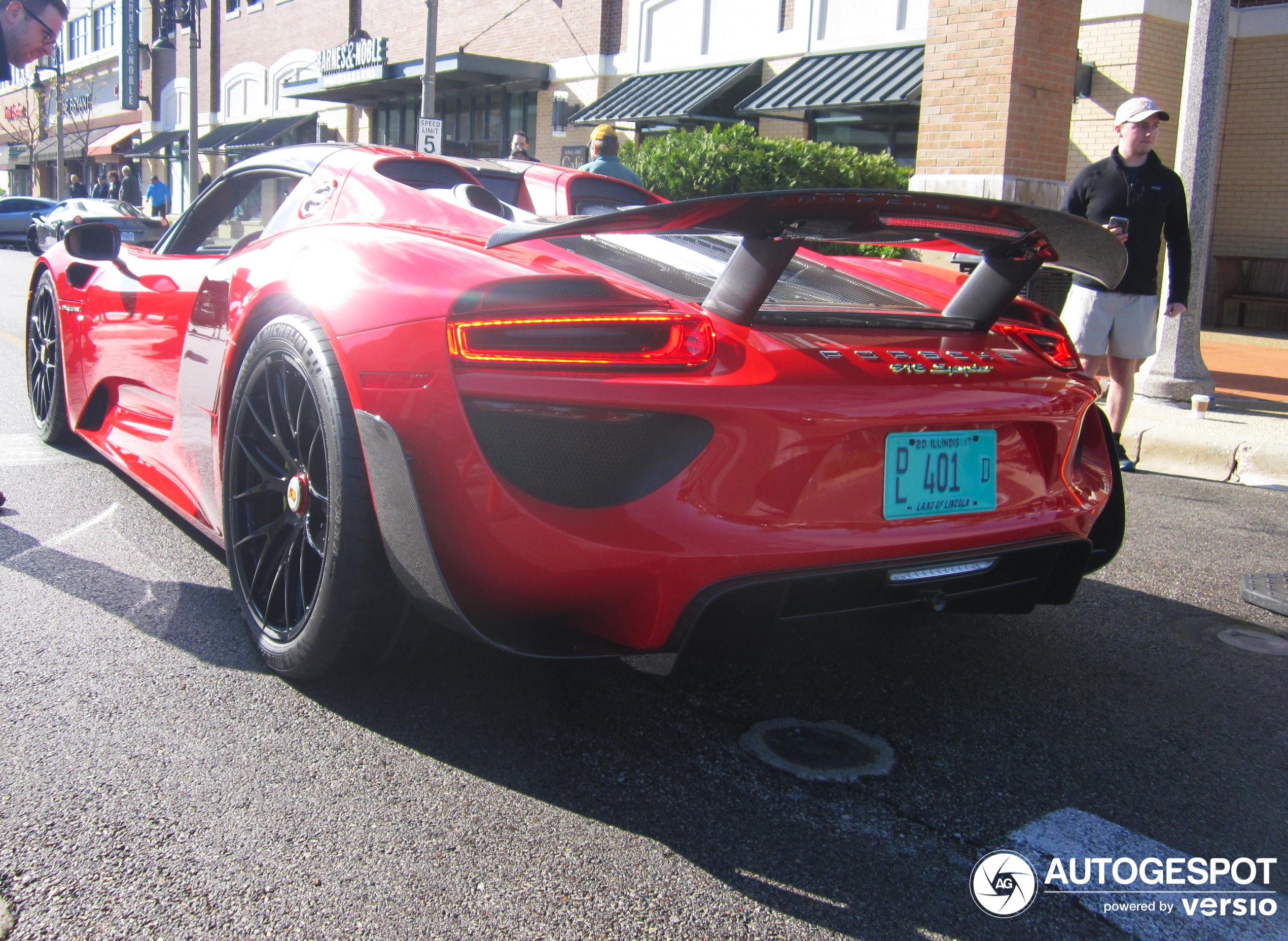 Another red 918 Spyder spotted in the USA.