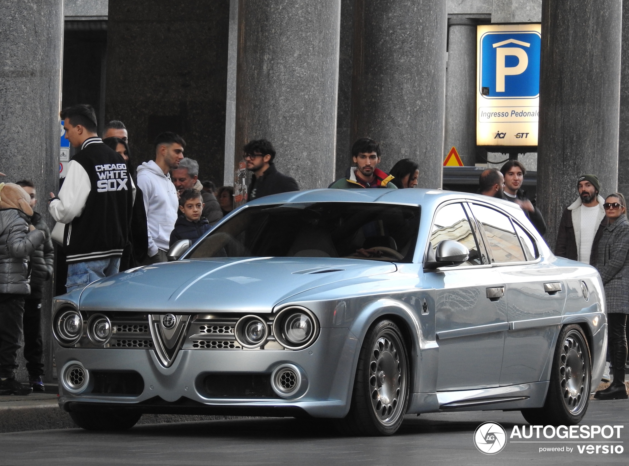 An oversized toy appears in Milan.