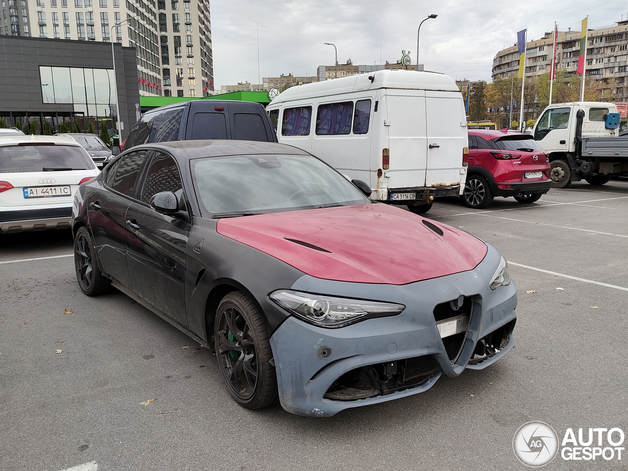 This is the shabbiest Alfa Romeo Giulia Quadrifoglio we have ever seen.