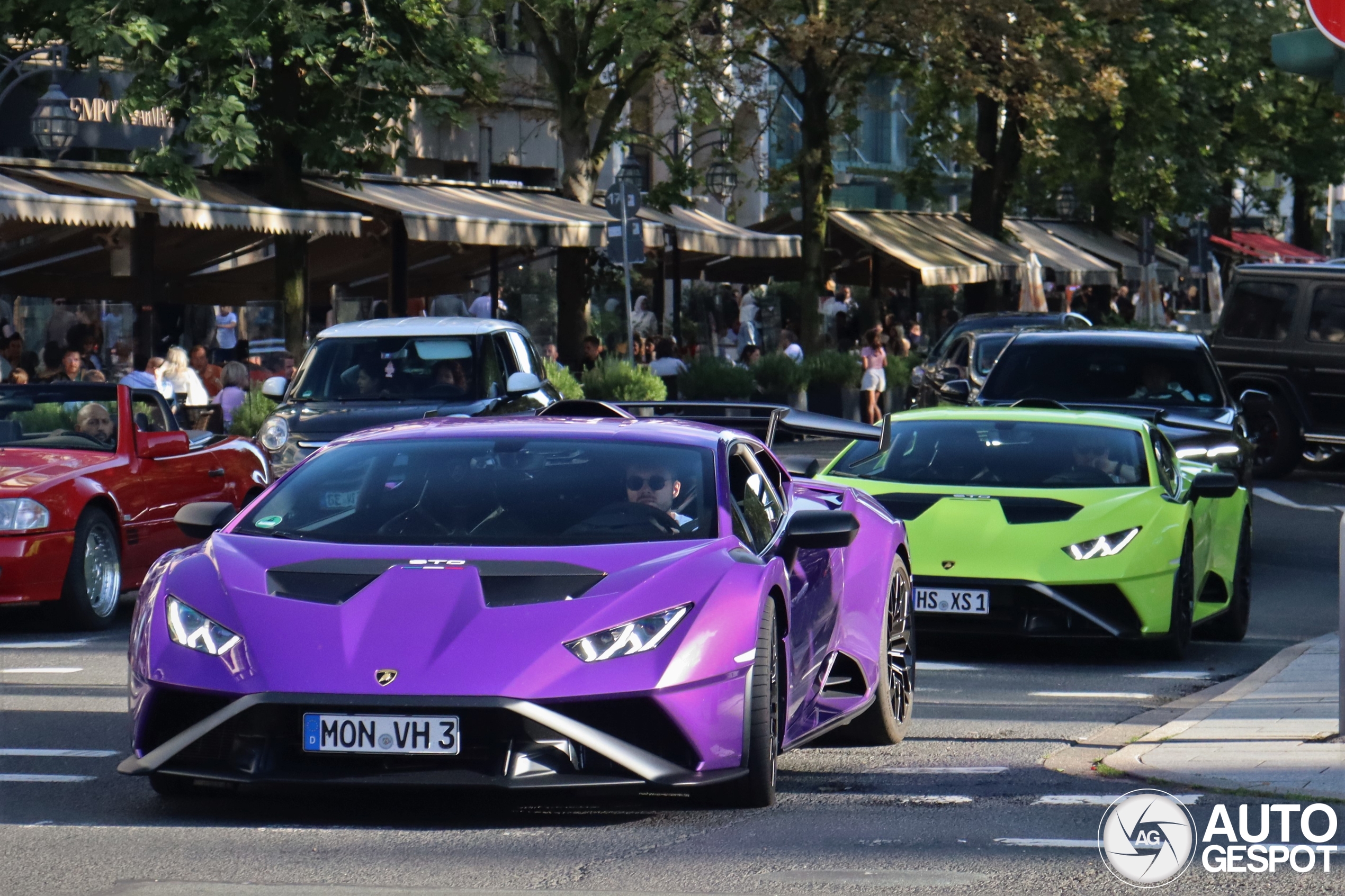 An Impressive Duo of Two Lamborghini Huracán LP640-2 STOs in Düsseldorf