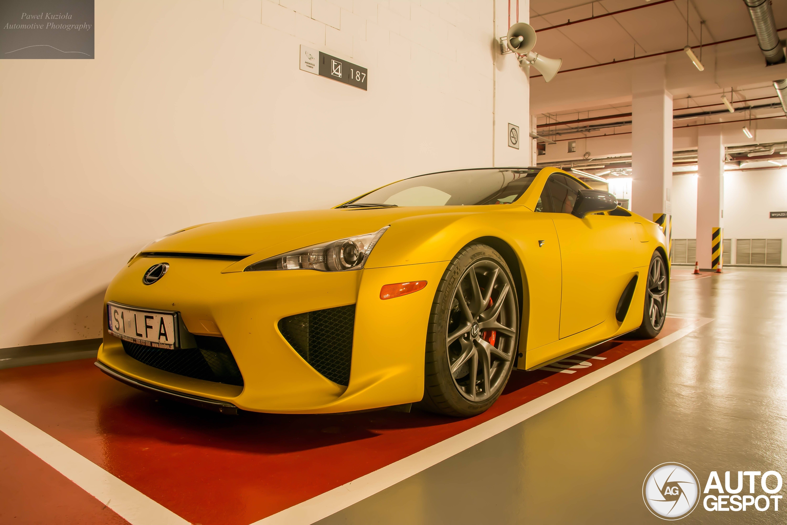 A very rare sighting: a yellow LFA