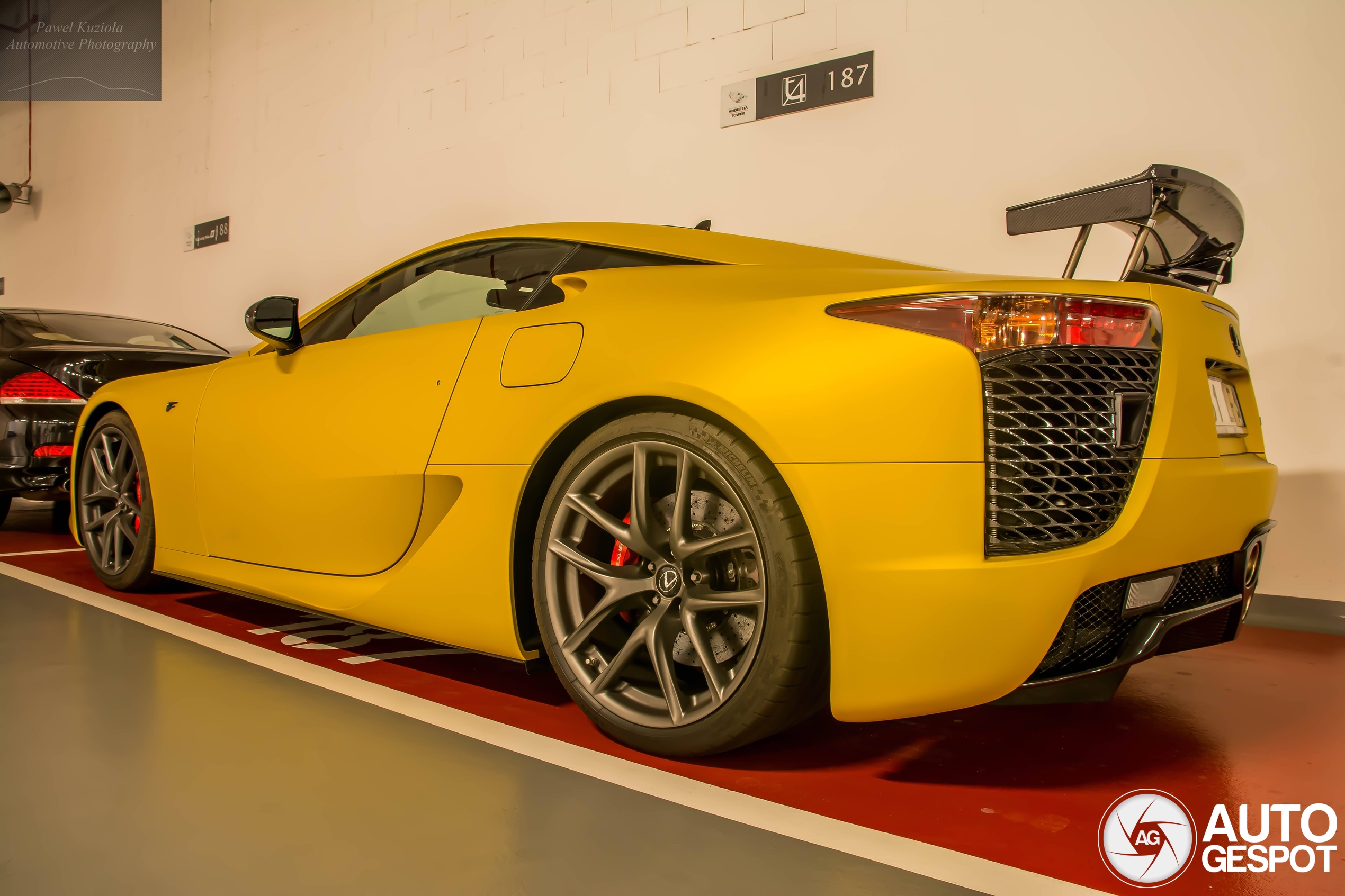 A very rare sighting: a yellow LFA