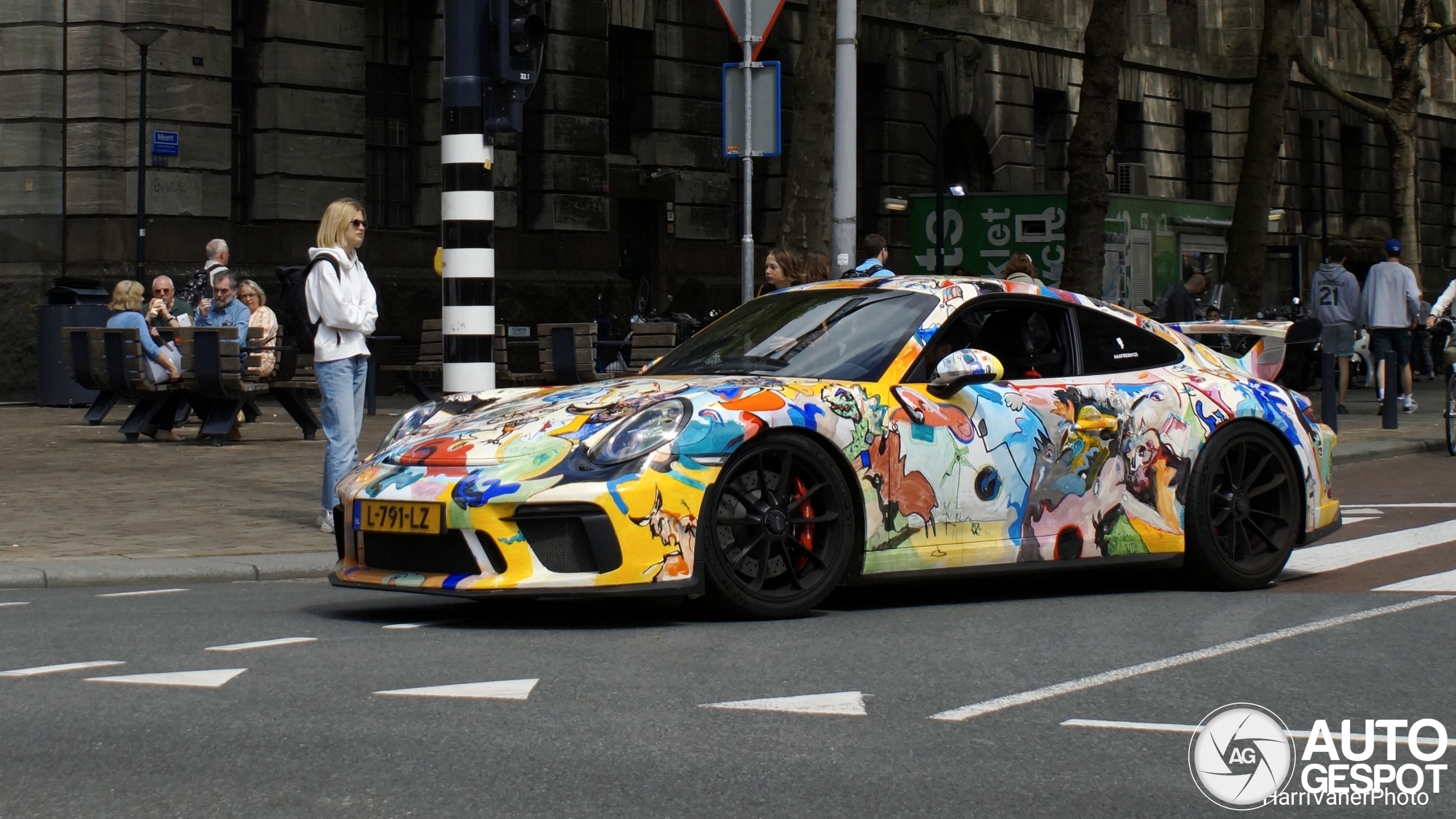 The Dutch seem to like colorful cars.