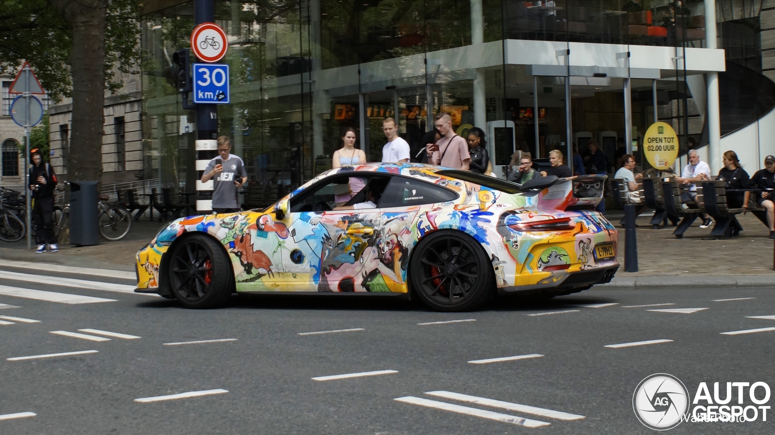 The Dutch seem to like colorful cars.