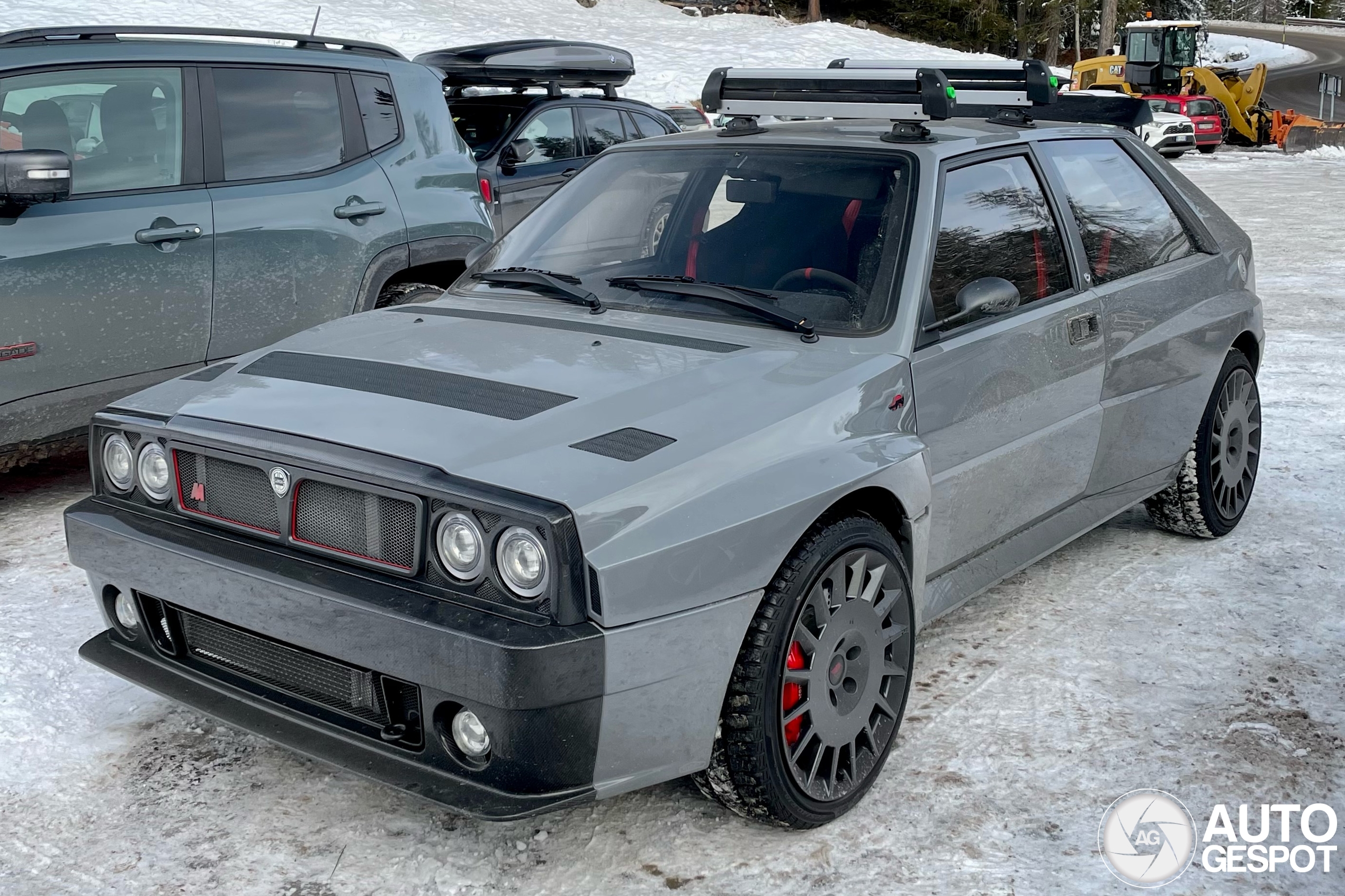 Lancia Delta Futurista kan ook perfect mee naar de wintersport
