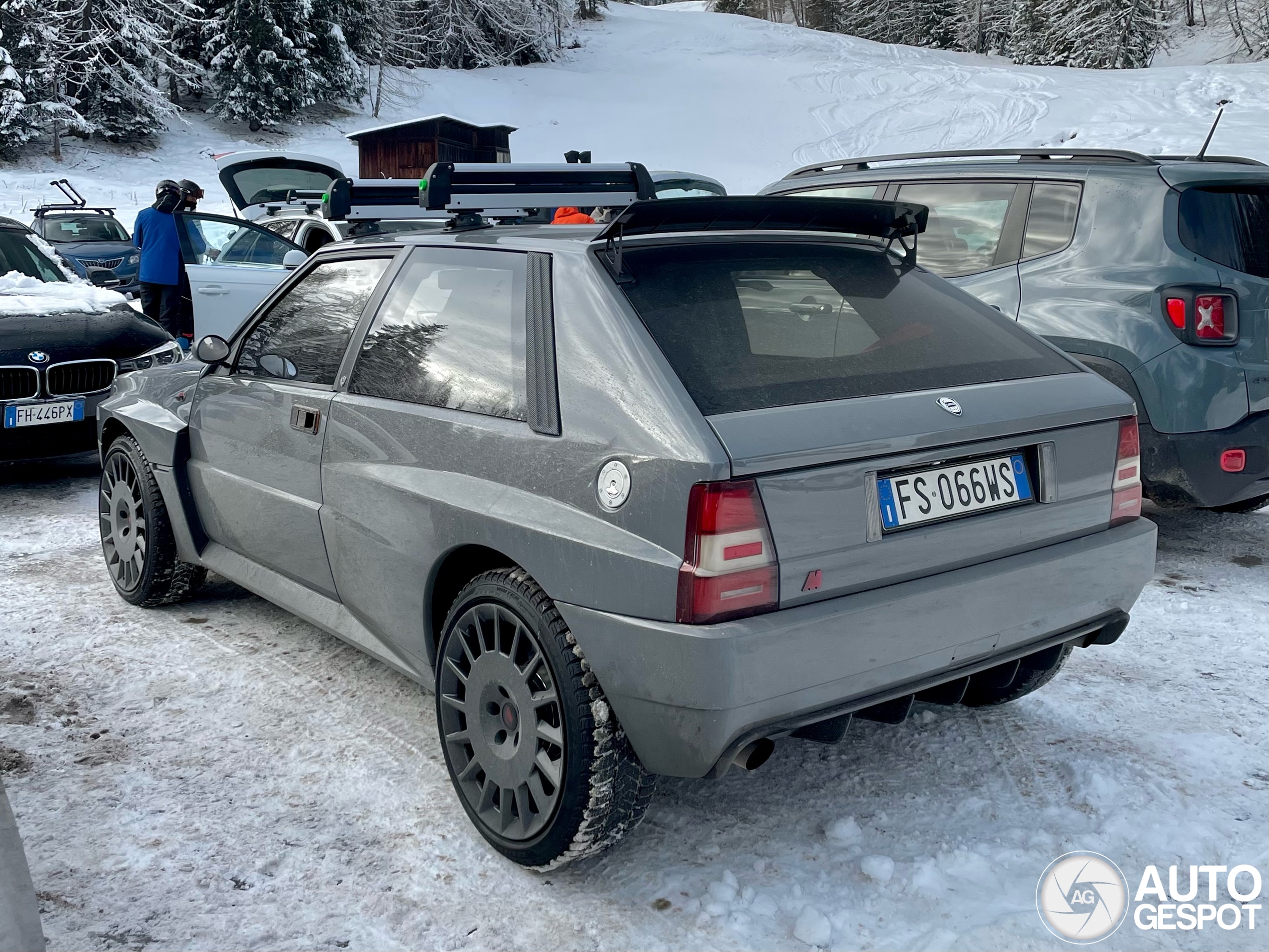 Lancia Delta Futurista kan ook perfect mee naar de wintersport