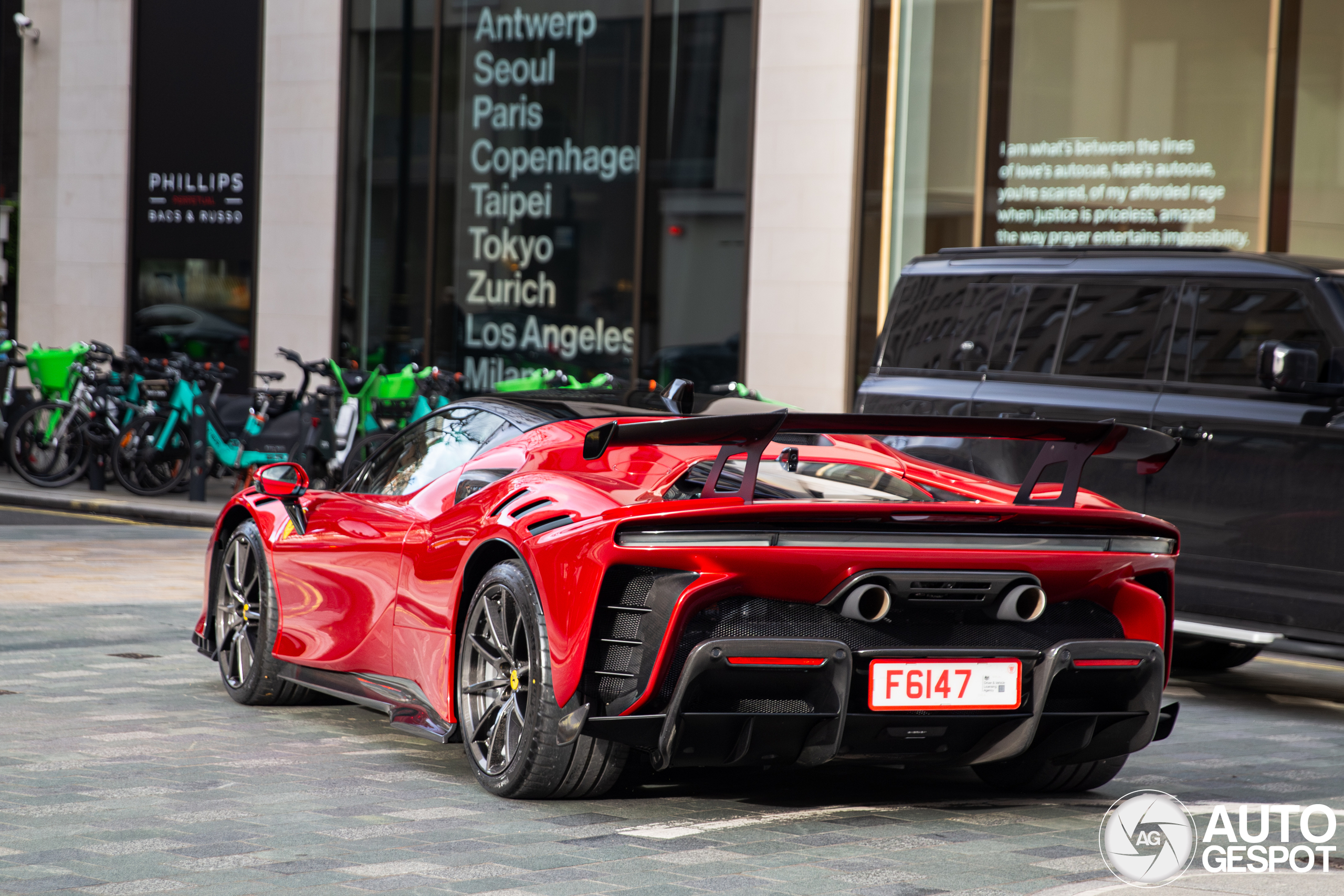 The first Ferrari SF90 XX Stradale is revealed in London