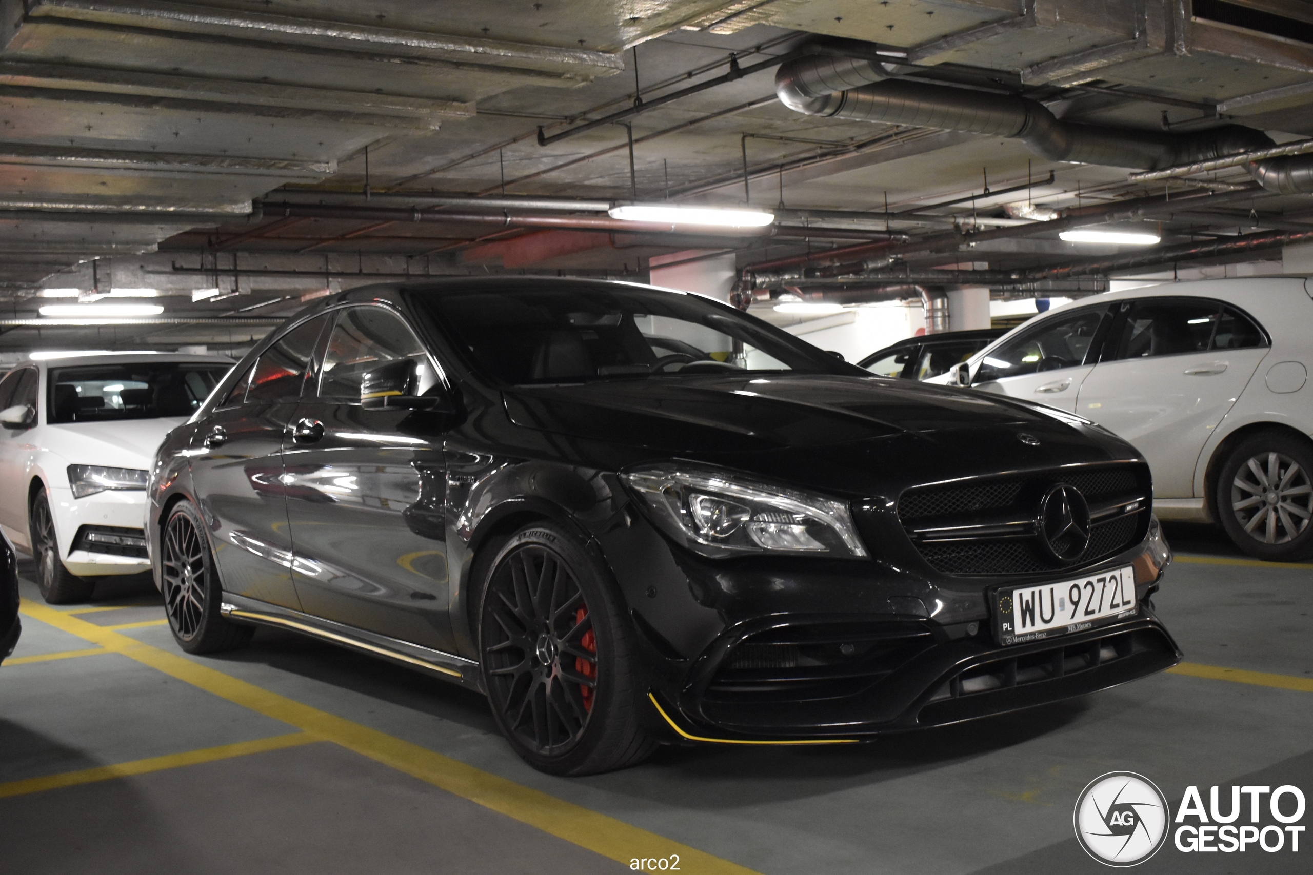 Mercedes-AMG CLA 45 C117 Yellow Night Edition