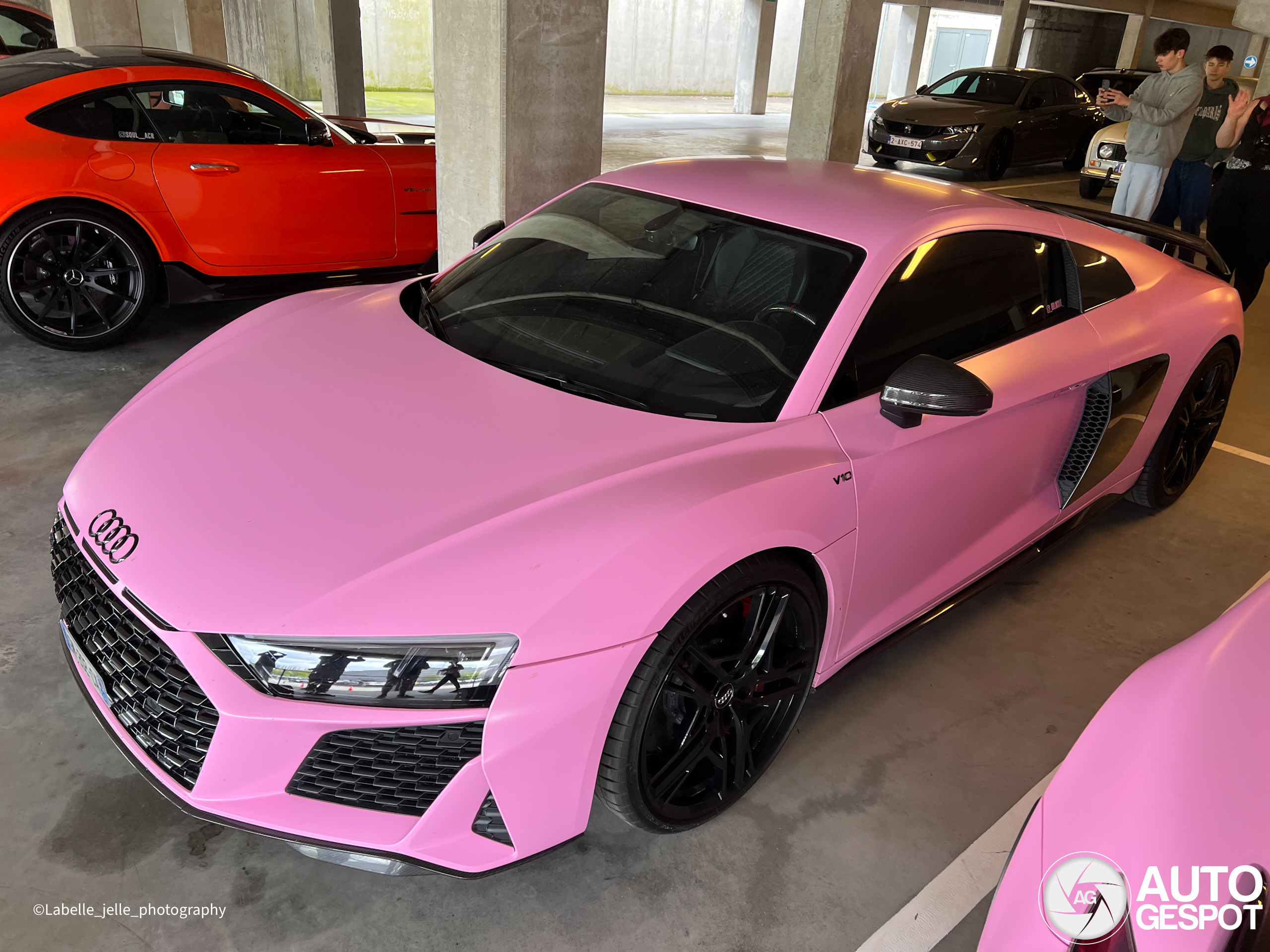 Audi R8 Rosa Mate