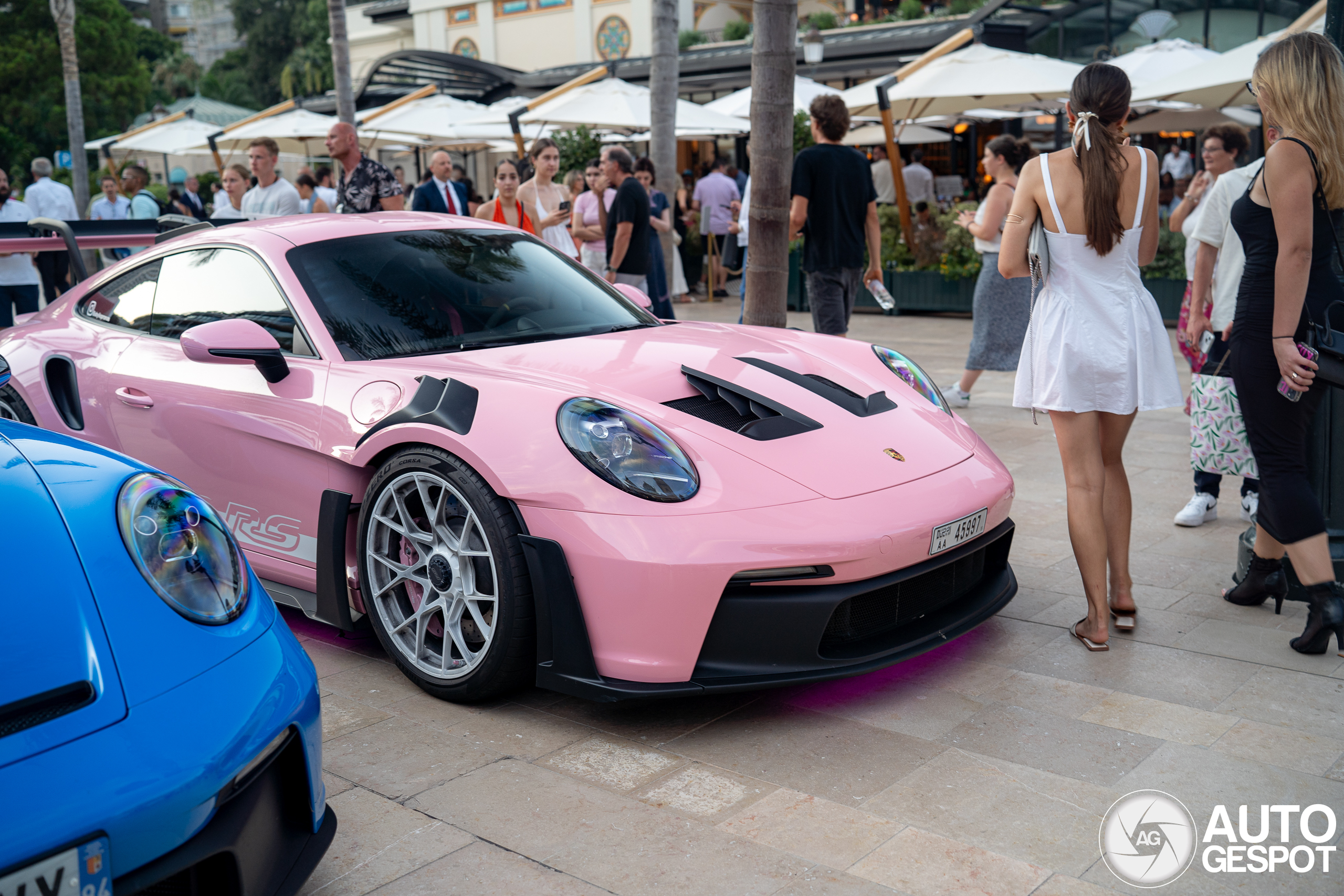 Pink Porsche 992 GT3 RS turns heads in Monaco