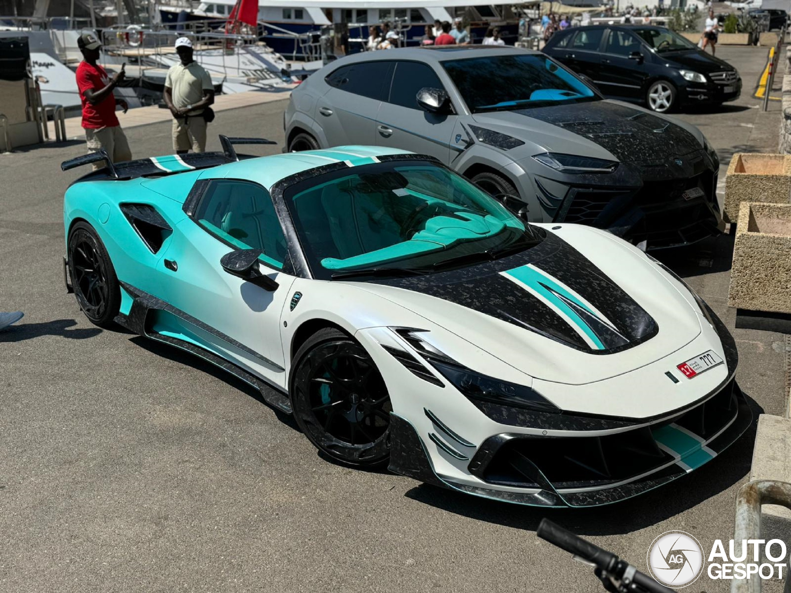 Ferrari F8 Spider Mansory F8XX Tempesta Turchese