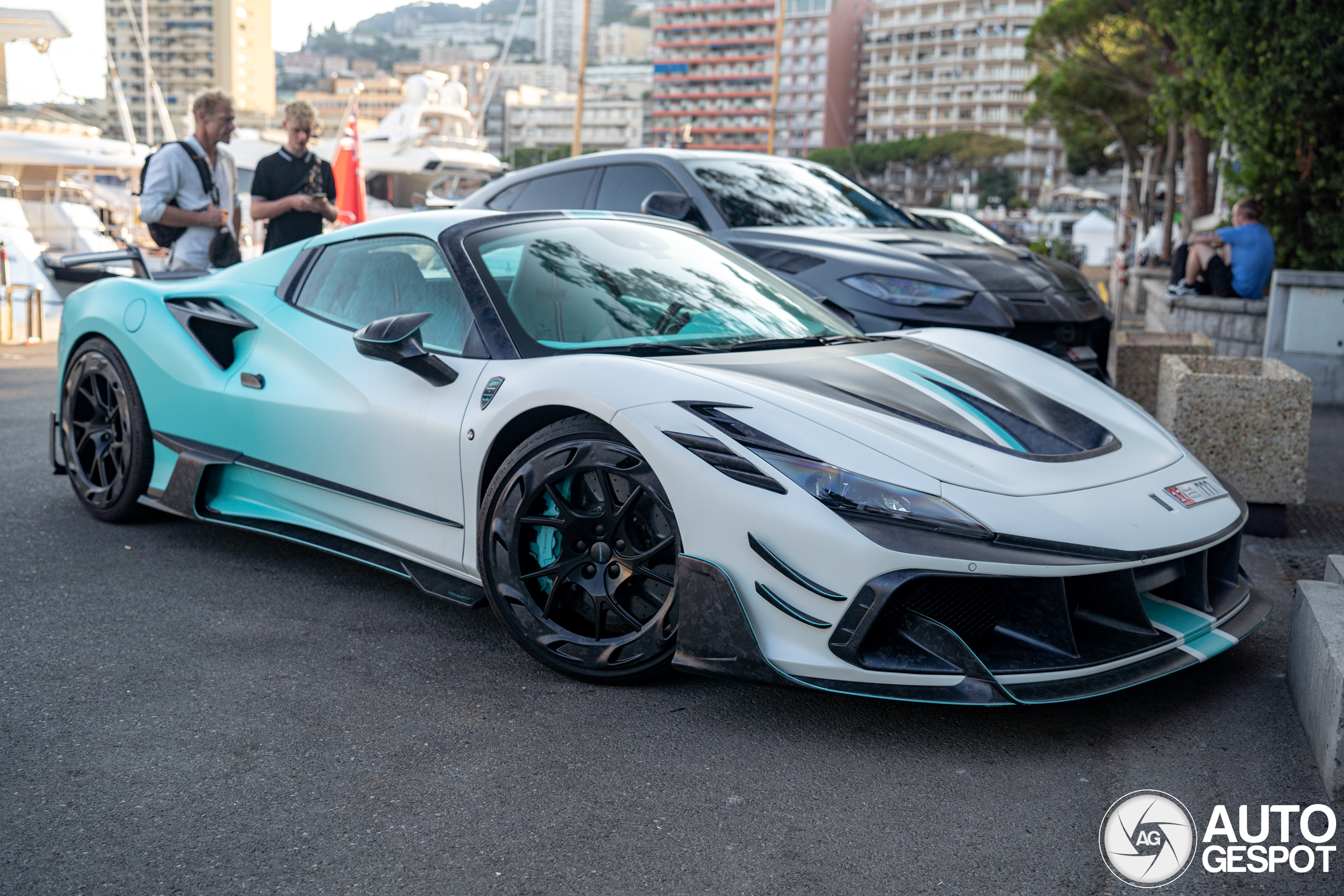 Ferrari F8 Spider Mansory F8XX Tempesta Turchese