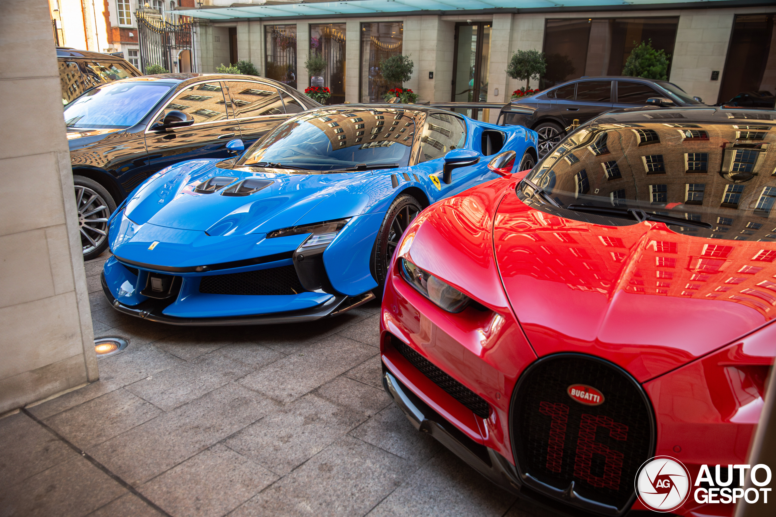 Ferrari SF90 XX Stradale joins Bugatti Chiron Sport in London