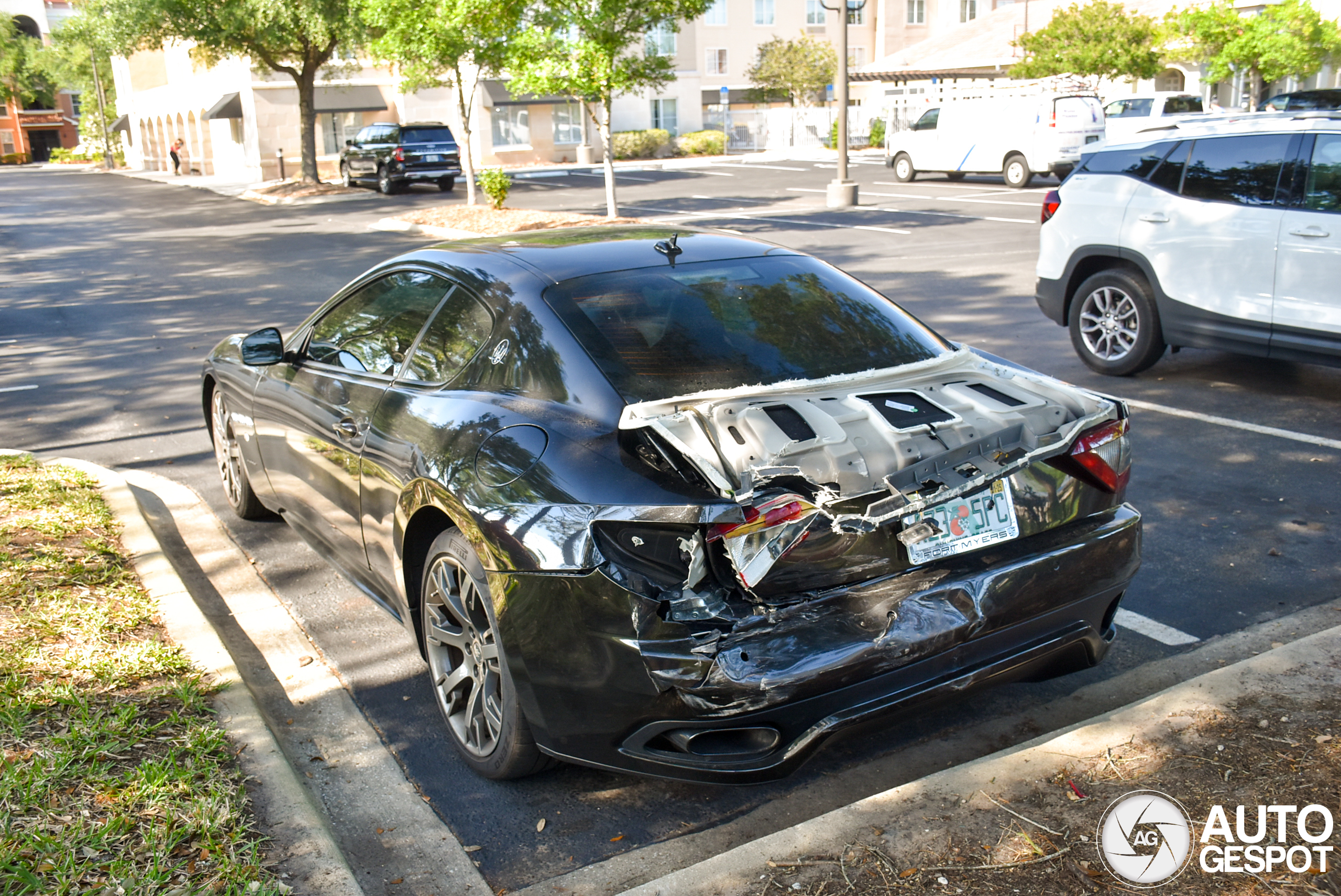 Oh no, what happened to this Maserati GranTurismo Sport?