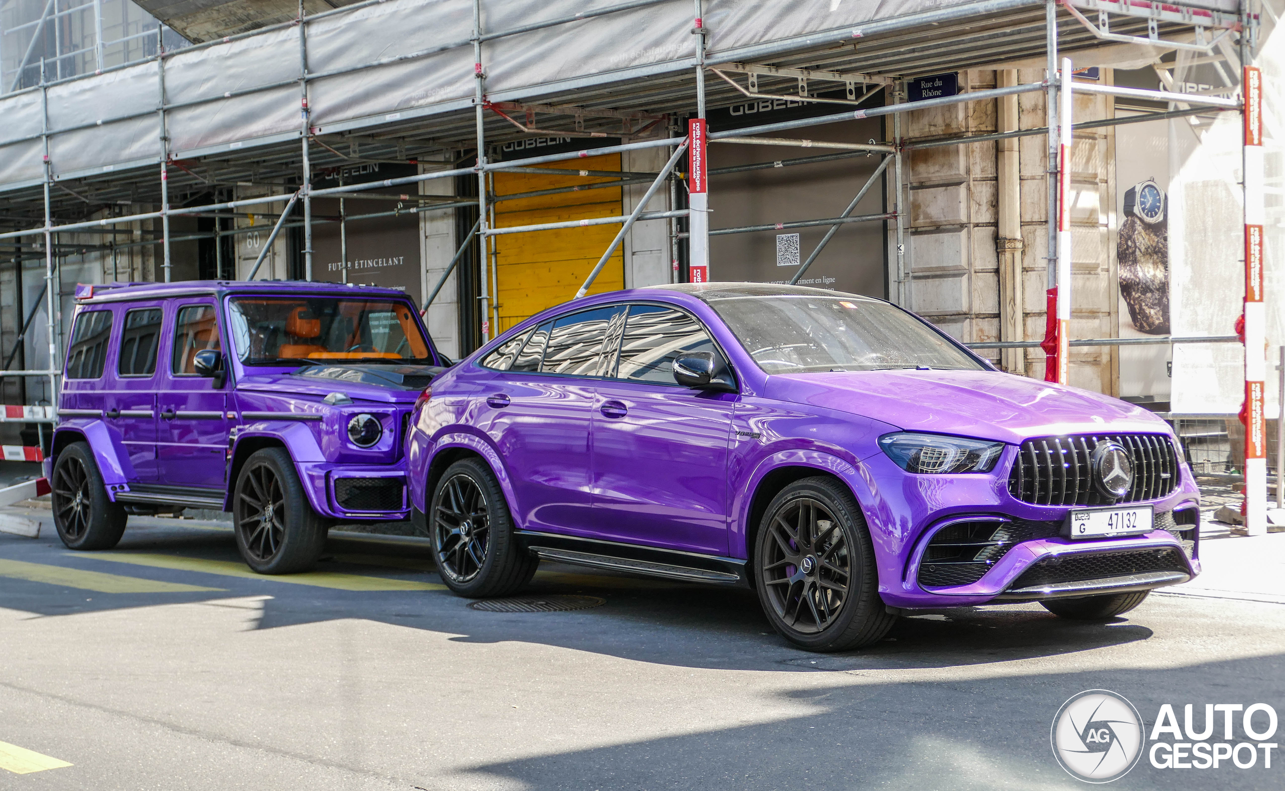 Purple powerhouses: A stunning Brabus G-Wagon and AMG GLE 63 S light up Geneva