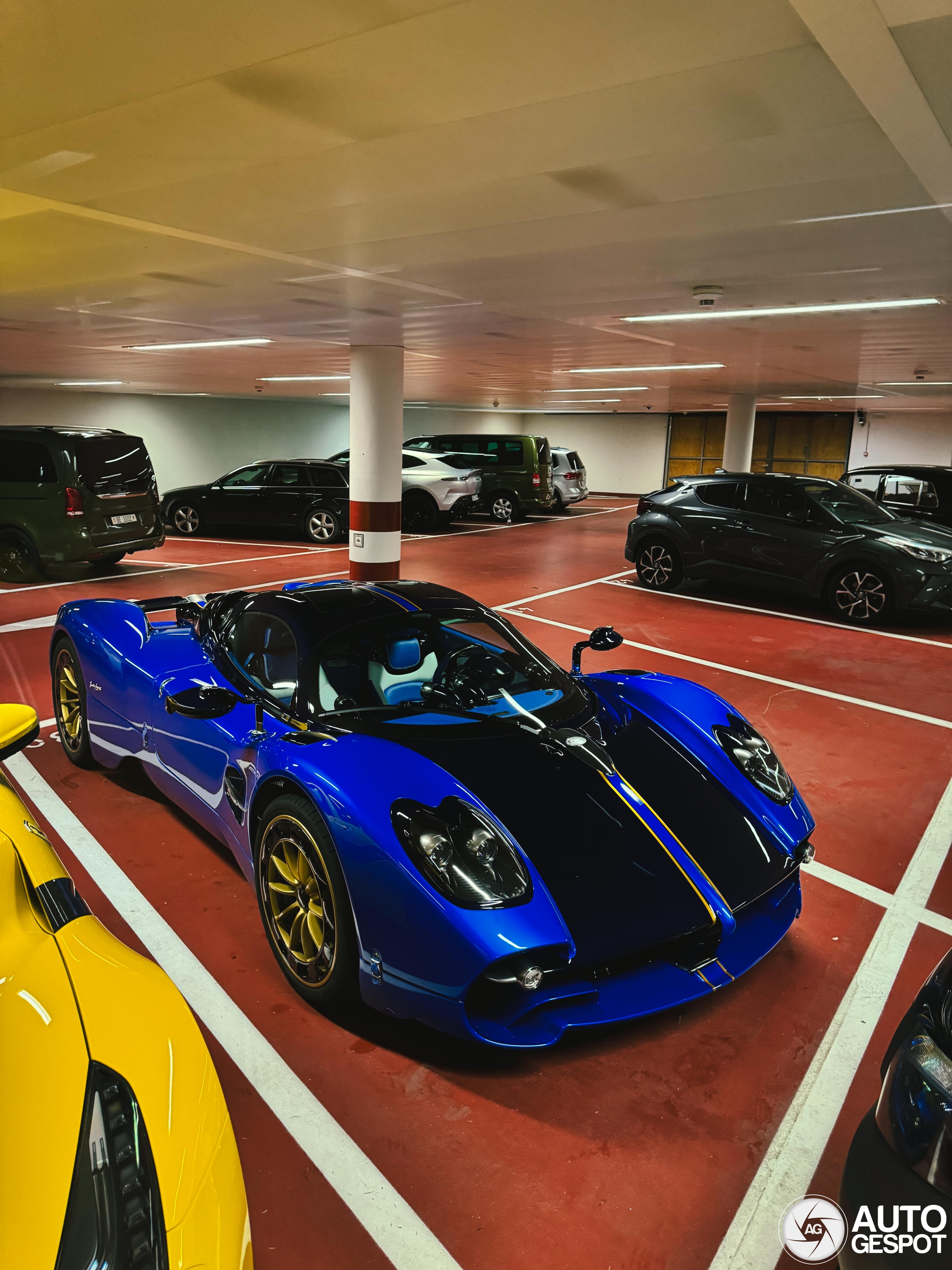 Second Pagani Utopia spotted in Switzerland among high-end exotics in Gstaad