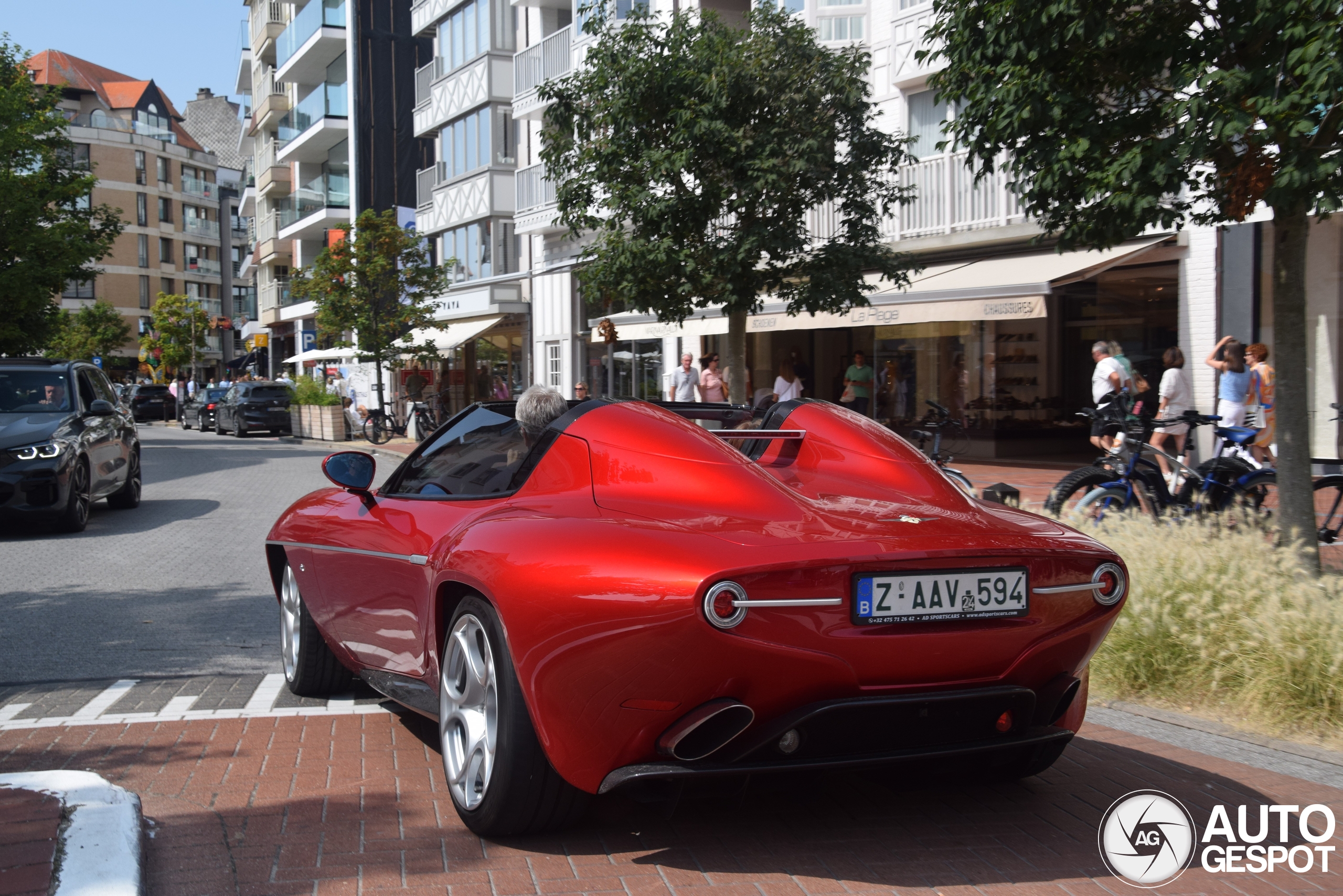 Alfa Romeo Disco Volante Spyder is op zijn plek in Knokke