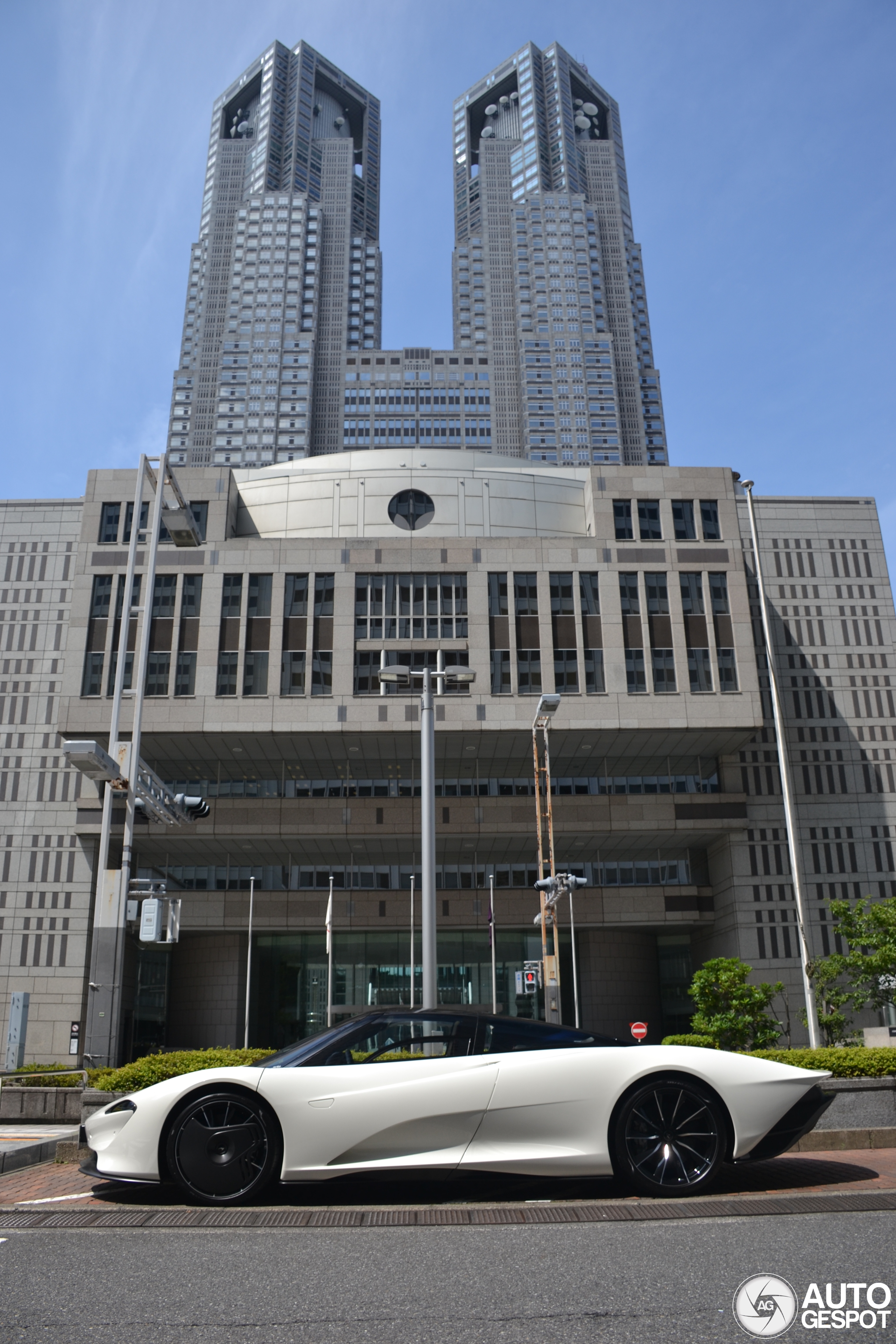 Rare find in Tokyo: A white McLaren Speedtail