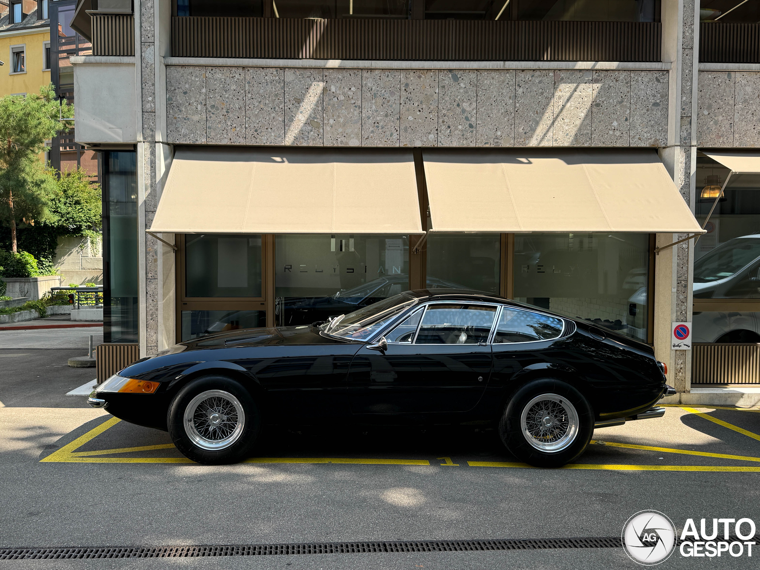 Hidden gem in Zurich: Gloss black Ferrari 365 GTB/4 Daytona