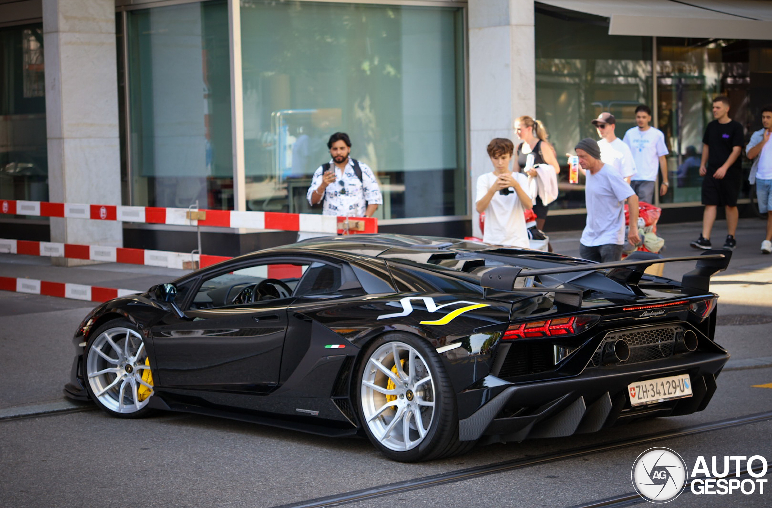 Head-turning Lamborghini Aventador SVJ conversion spotted in Zurich