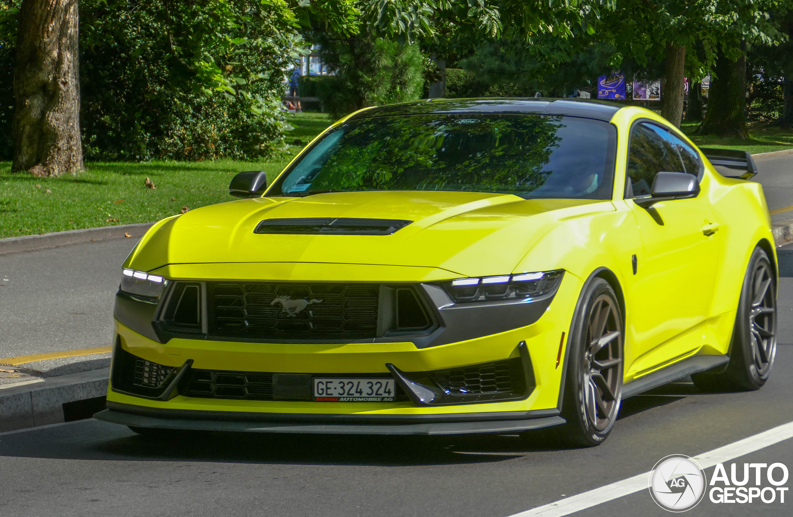 First 2024 Ford Mustang Dark Horse spotted in Switzerland