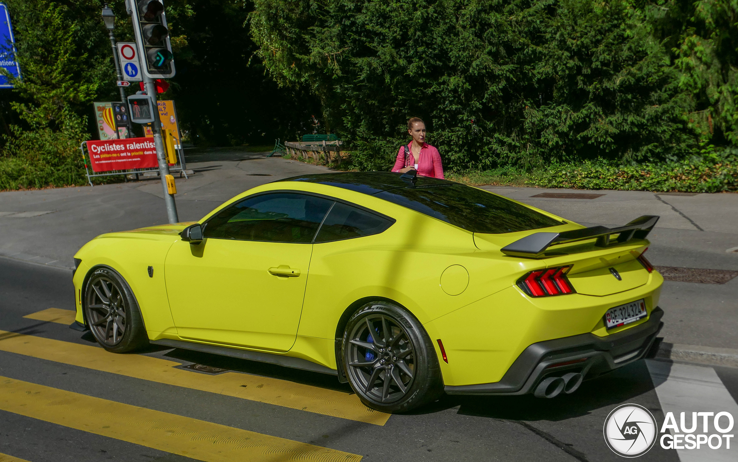 First 2024 Ford Mustang Dark Horse spotted in Switzerland