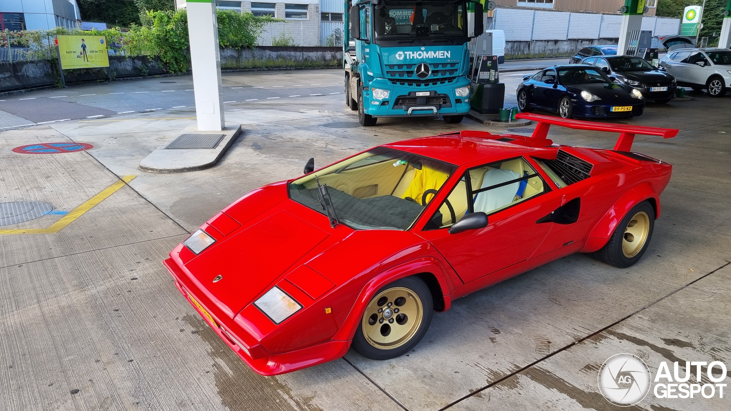 Lamborghini Countach and Porsche 996 Turbo with notable histories