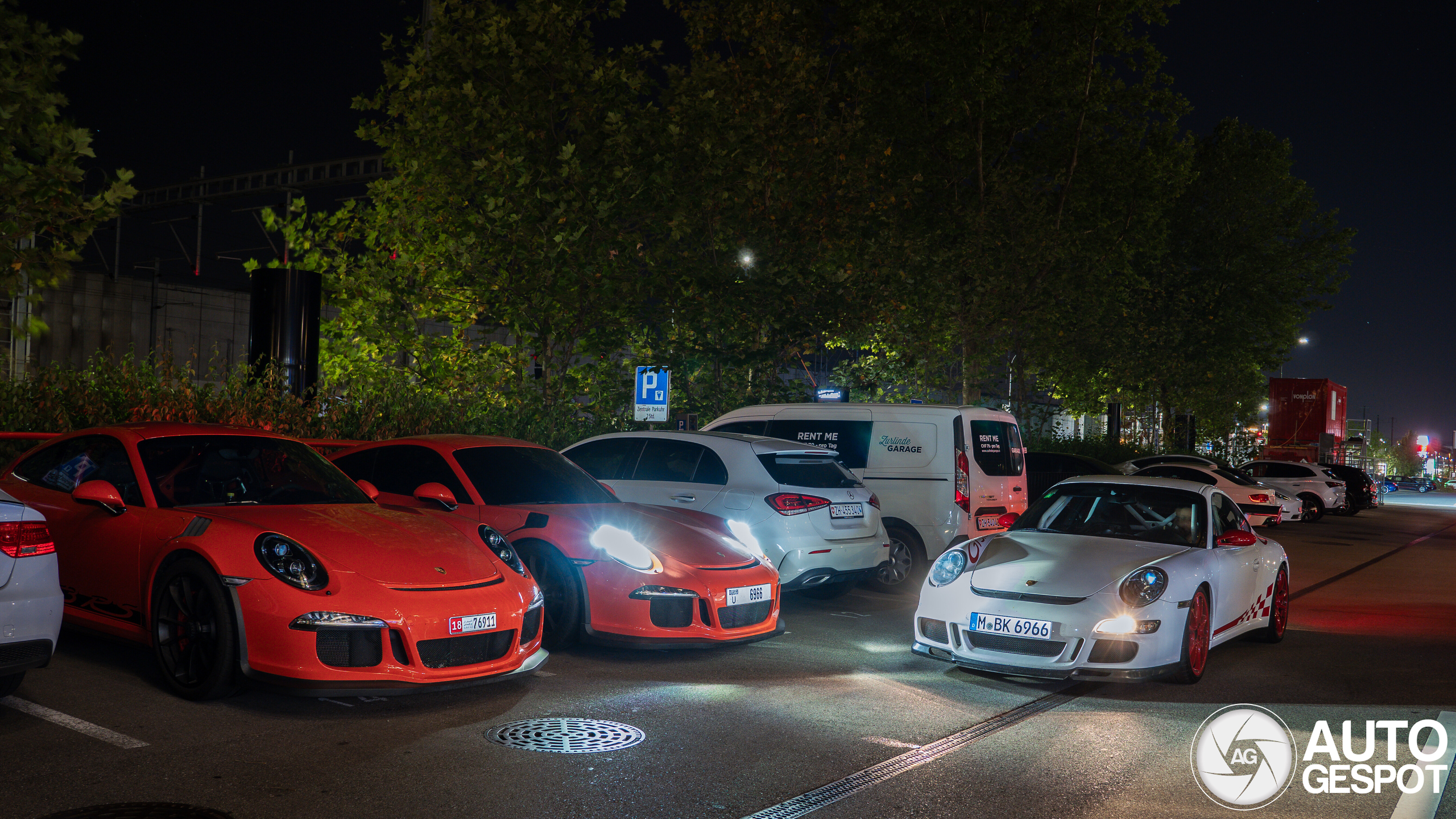 Epic trio of GT3 RS models spotted together in Zurich