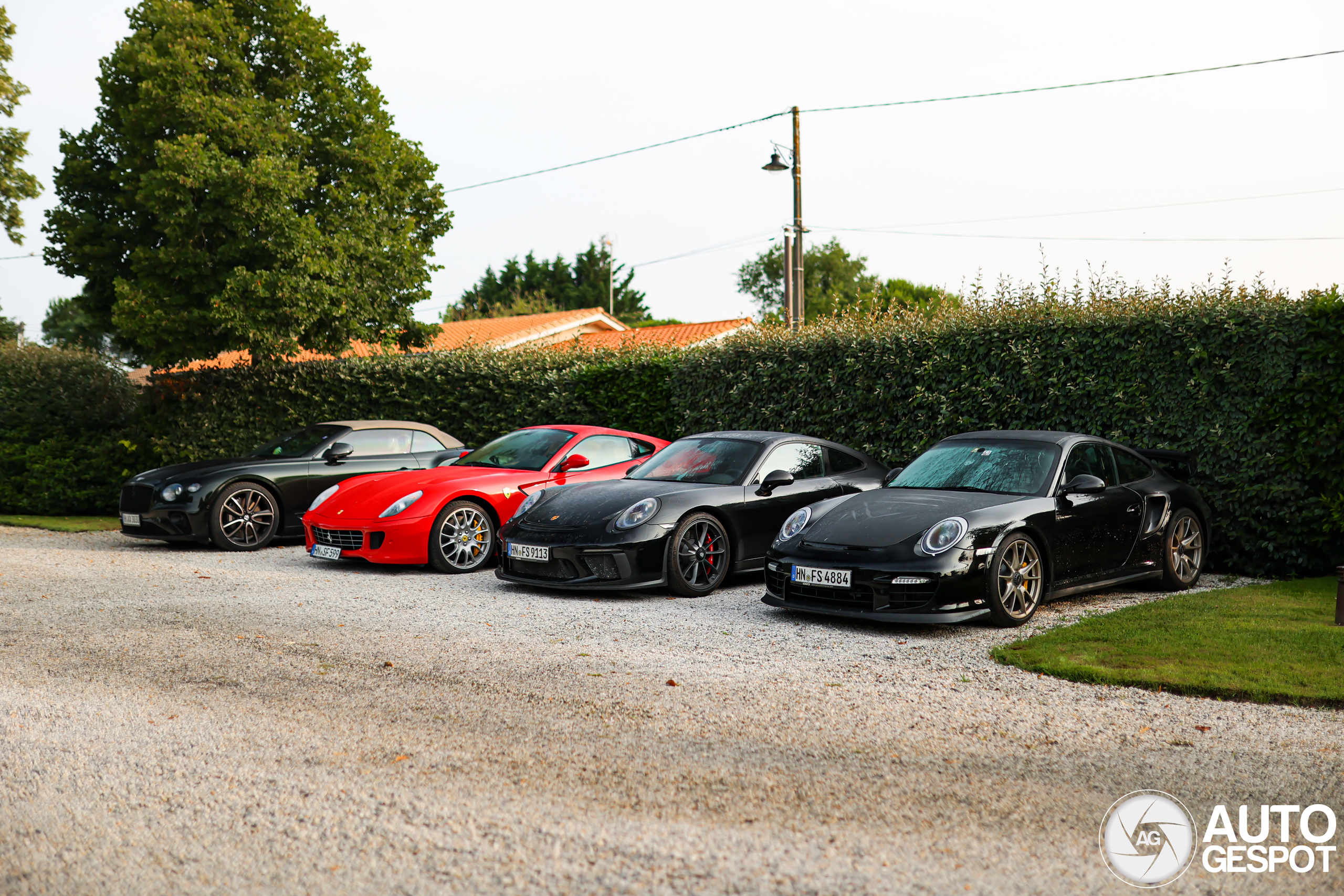 Supercar combo in de Gironde streek