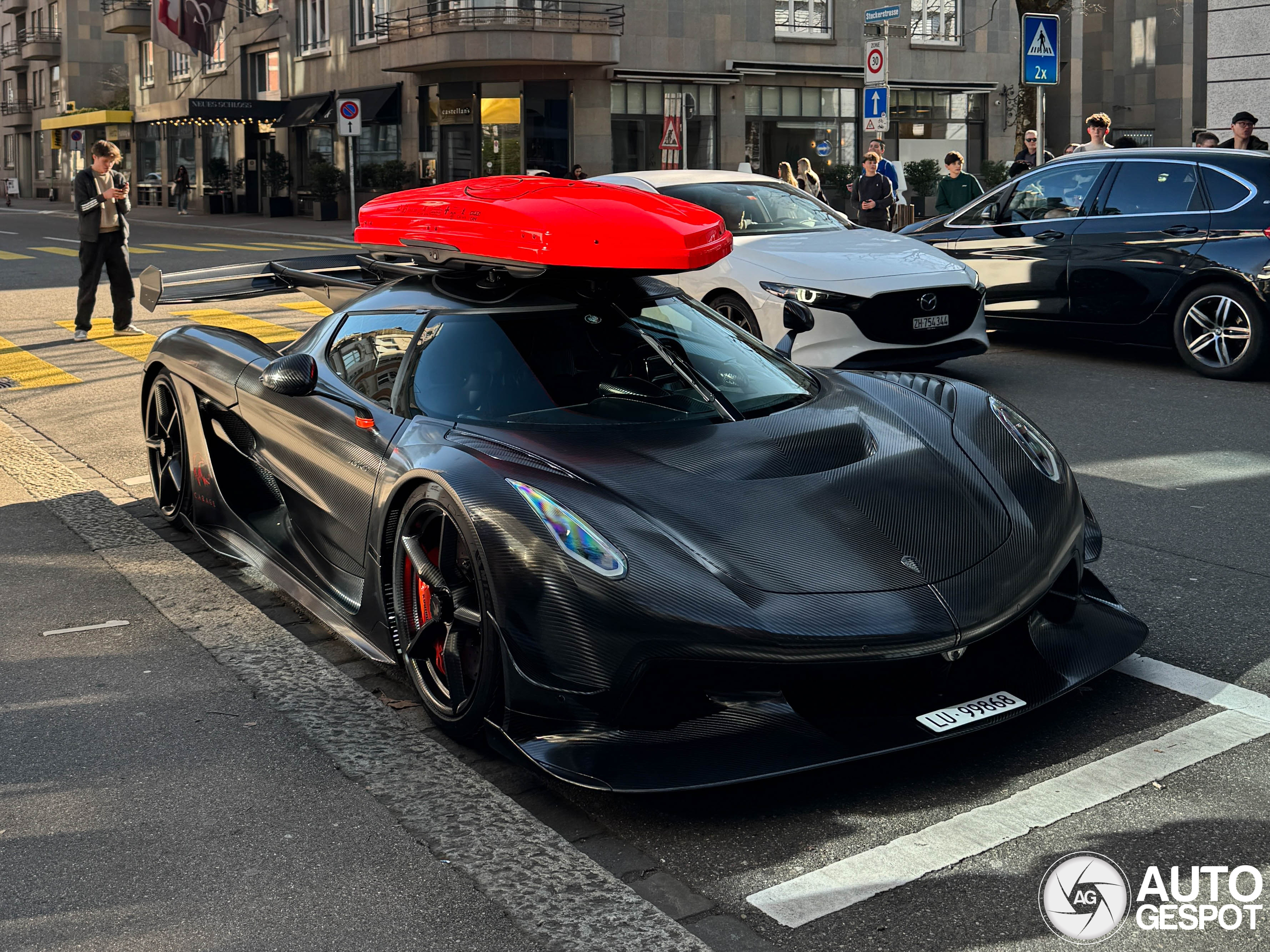Koenigsegg Jesko Attack Ghost Le Mans causes mayhem in Zurich